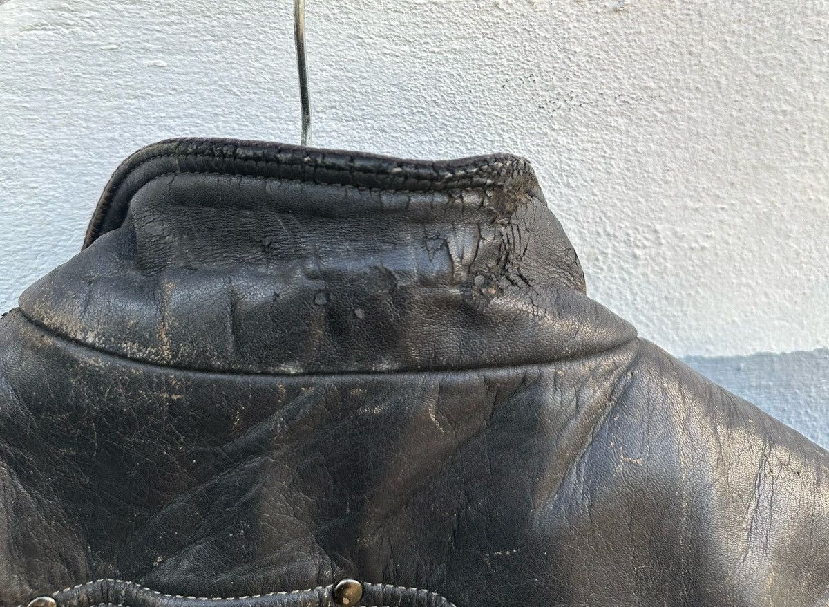 Vintage Max way racing leather jacket Size US L / EU 52-54 / 3 - 8 Thumbnail