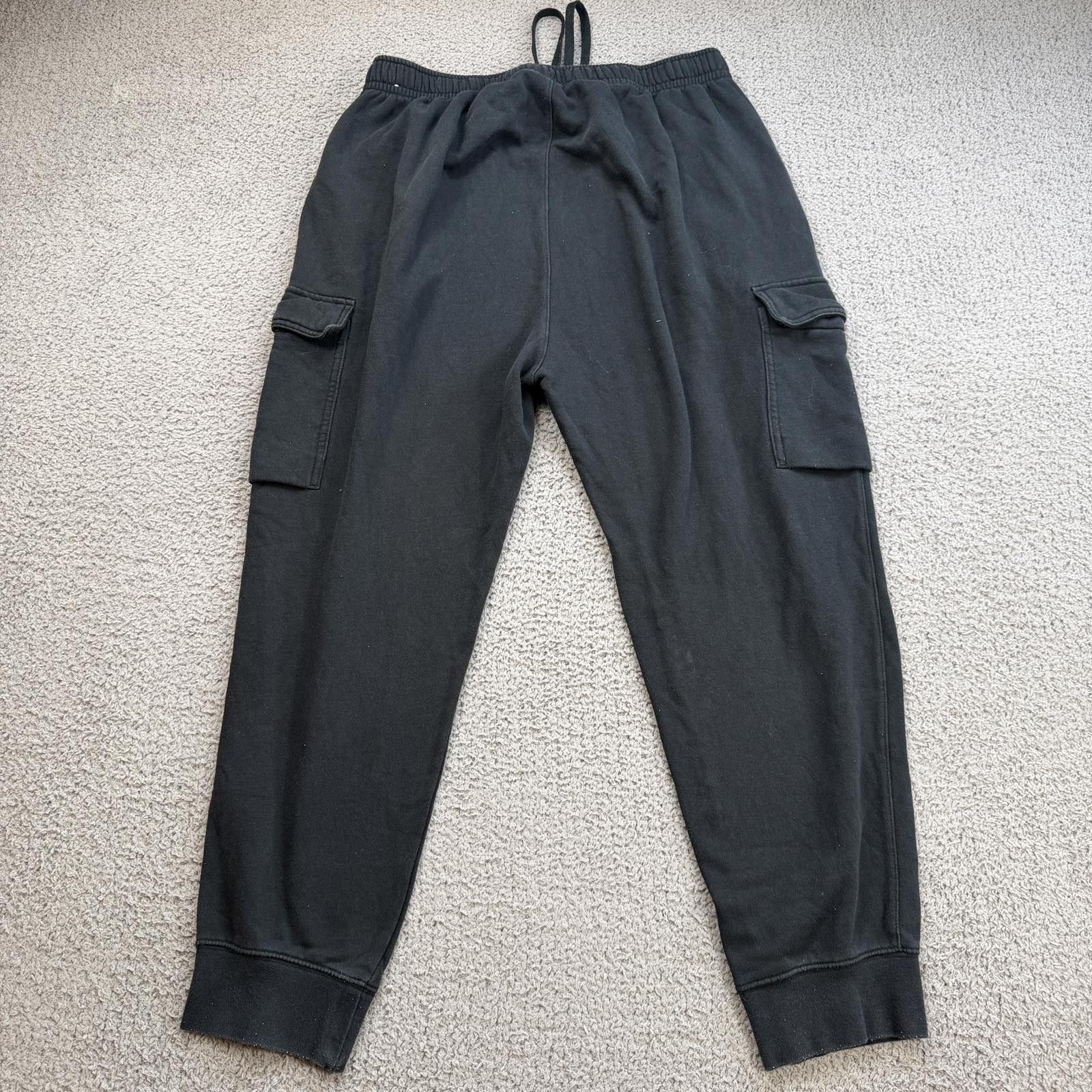 Nike Nike Mens Black Cargo Sweatpants XL Joggers Streetwear Size US 36 / EU 52 - 2 Thumbnail