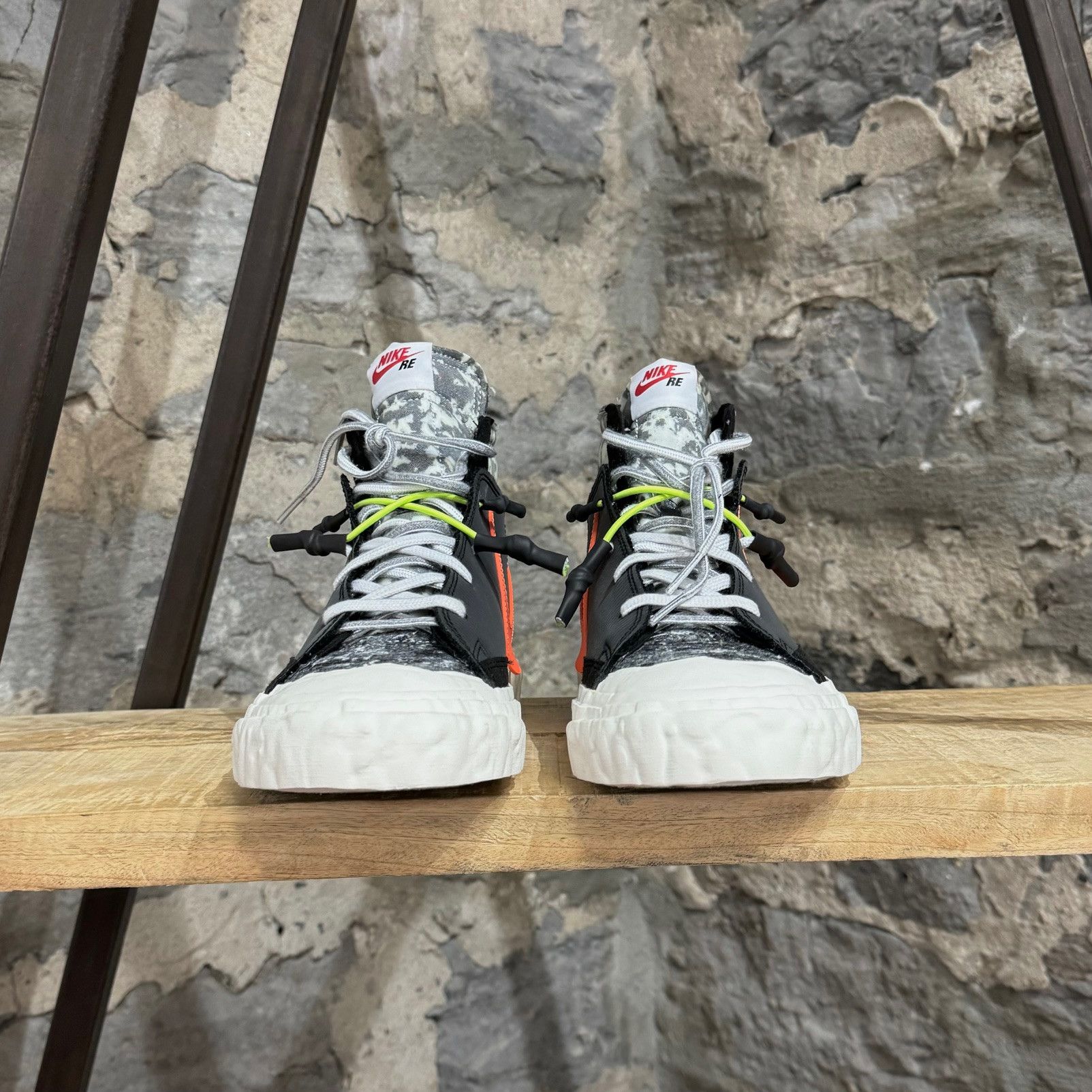 Nike × READYMADE Nike Readymade Blazer Mid Black Orange Sneakers Size US 9.5 / EU 42-43 - 3 Thumbnail