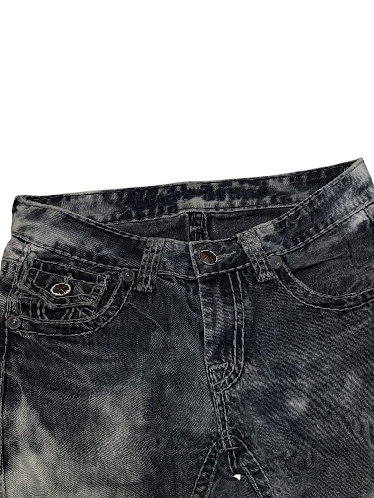 14th Addiction The Cross Dyed Flare Pants Size US 31 - 3 Thumbnail