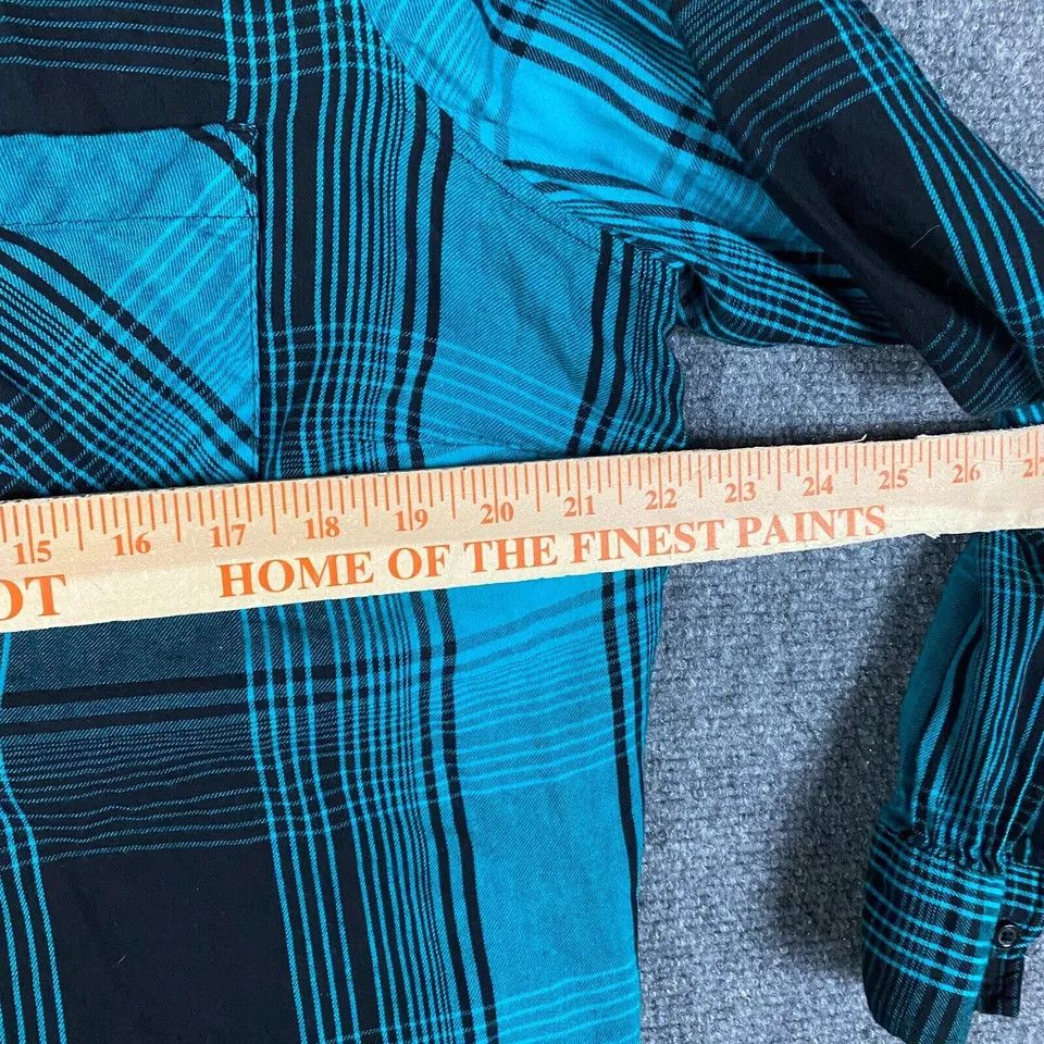 Other Evri Button Up Top Women's 0X Long Sleeve Cotton Blend Size L / US 10 / IT 46 - 5 Thumbnail