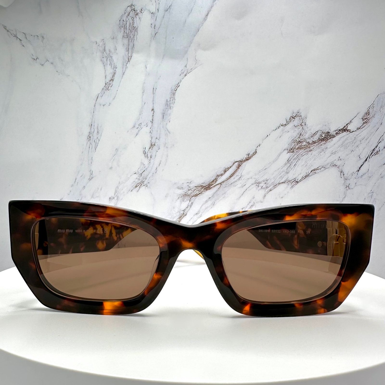 Miu Miu New MIU MIU Sunglasses Runway Glimpse Authentic Brown Square Size ONE SIZE - 2 Thumbnail