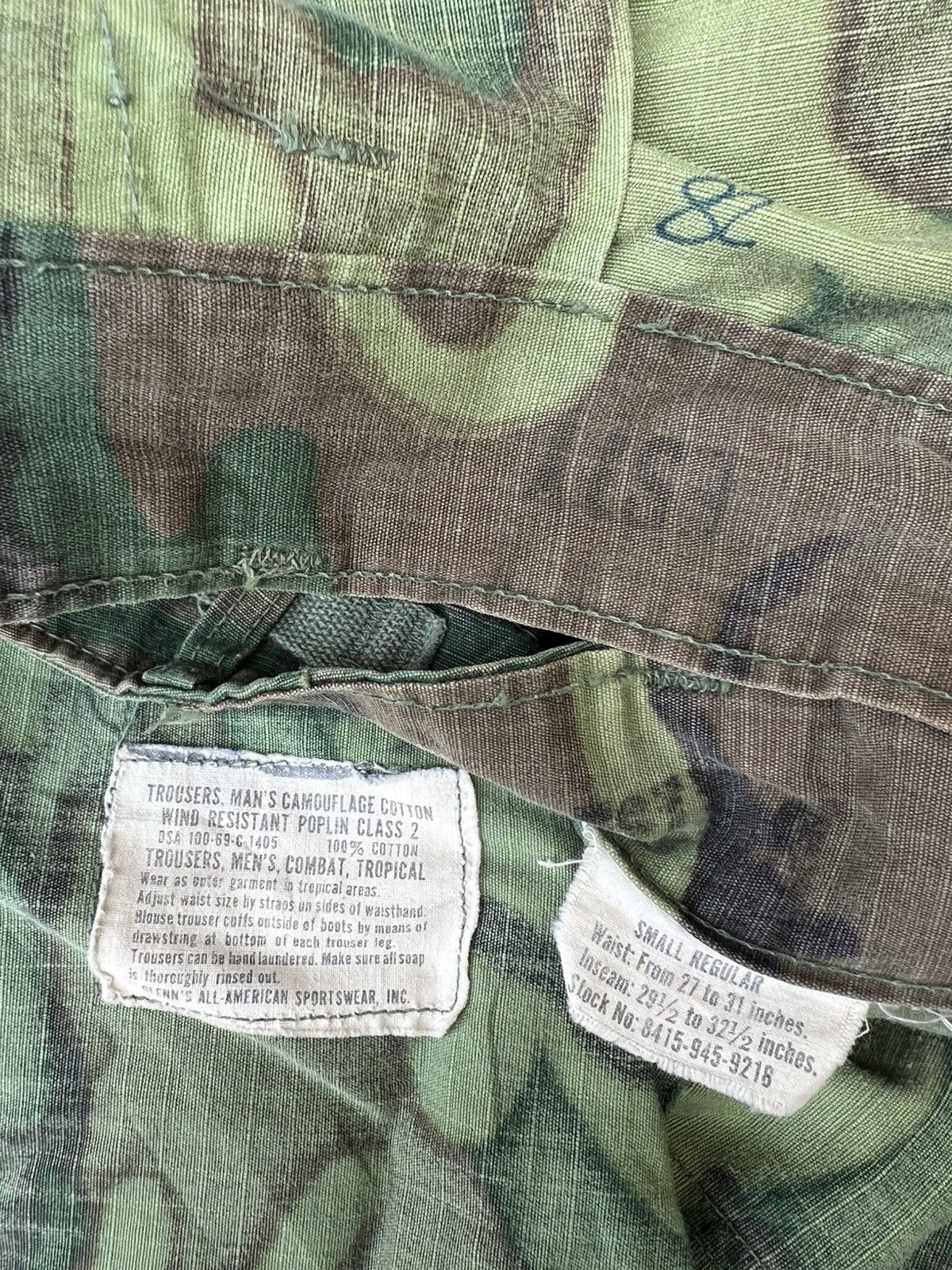 Vintage Vintage 1969 Vietnam War ERDL Camo Ripstop Poplin Trouser Size US 30 / EU 46 - 25 Thumbnail