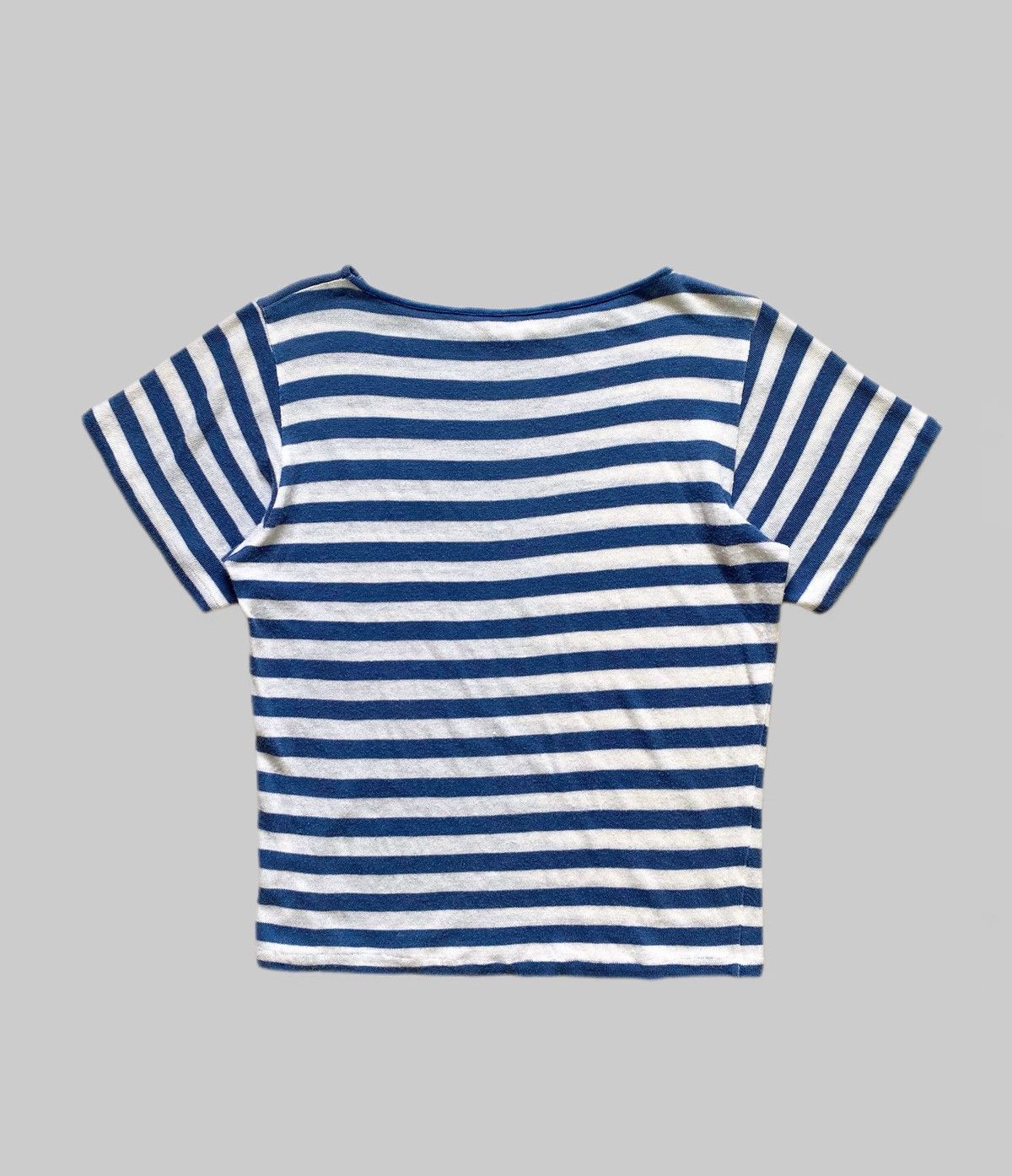 Christian Dior Monsieur Vintage 80s Christian Dior Sports Striped Cropped Shirt Size M / US 6-8 / IT 42-44 - 5 Thumbnail
