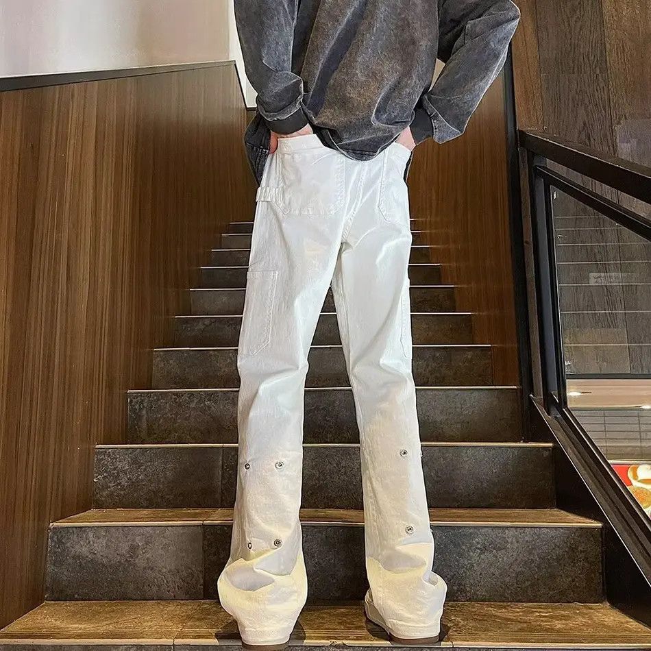 Japanese Brand × Jean Retro casual wide leg high street jeans Size US 32 / EU 48 - 2 Thumbnail