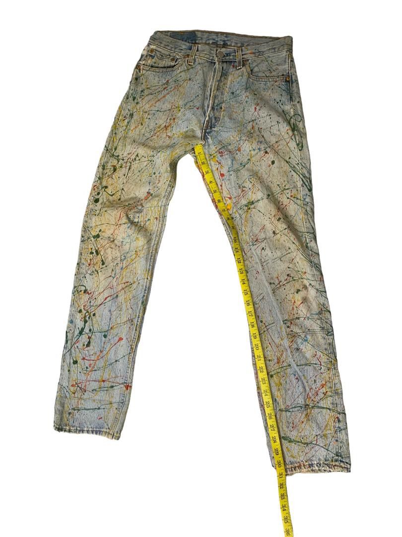 Levi's Vintage Clothing Vintage Levi’s 501 Painting Denim Size 29" - 11 Thumbnail