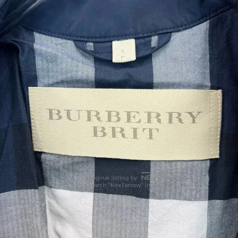 Burberry Burberry Women's Dark Blue Cotton Trench Coat. Size S / US 4 / IT 40 - 3 Thumbnail