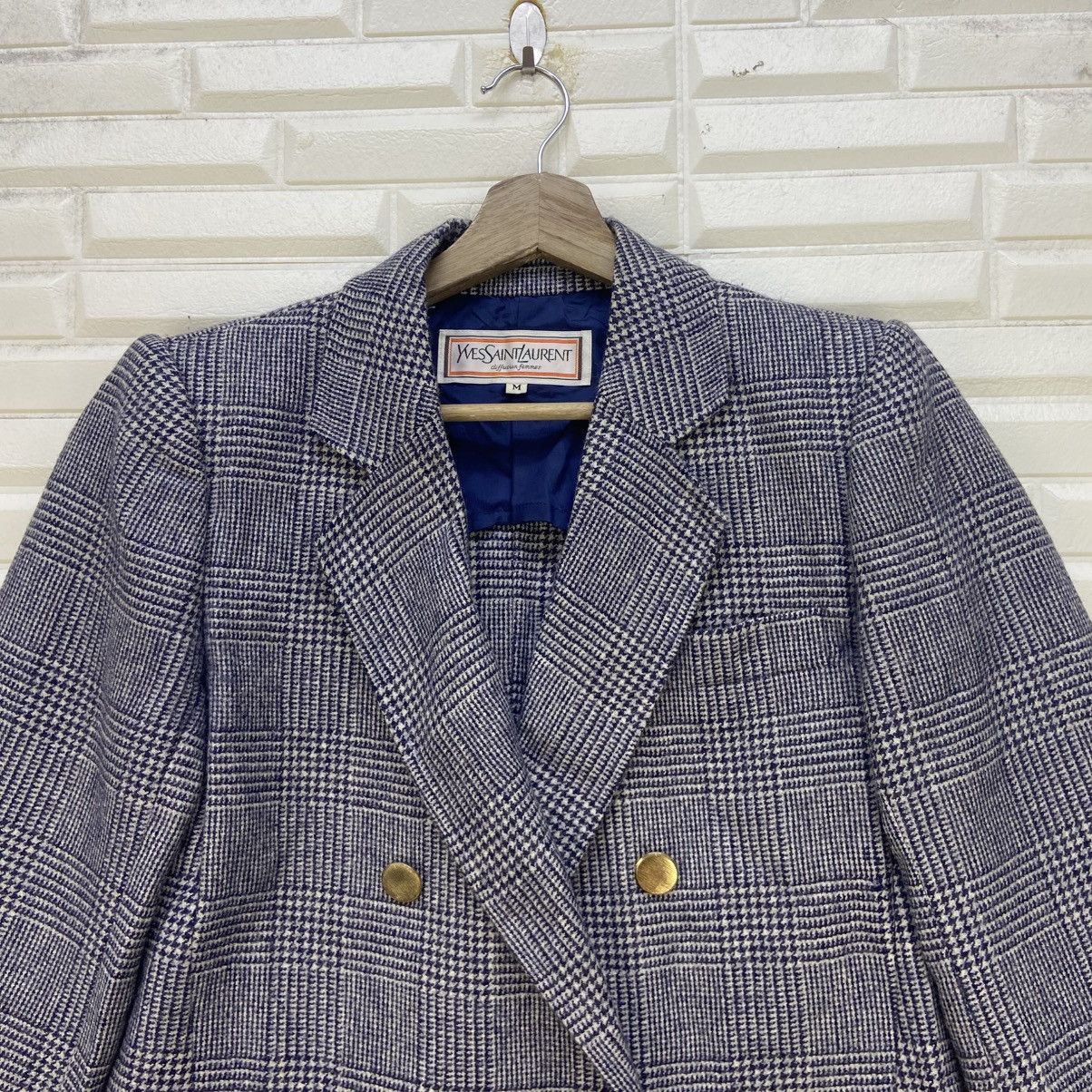 Yves Saint Laurent Vintage Yves Saint Laurent Double Breasted Coat Blazer Size S / US 4 / IT 40 - 6 Thumbnail