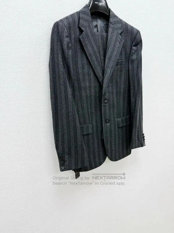 Versace Versace Men's Dark Gray Wool Long Sleeve Jacket . Size US S / EU 44-46 / 1 - 2 Thumbnail