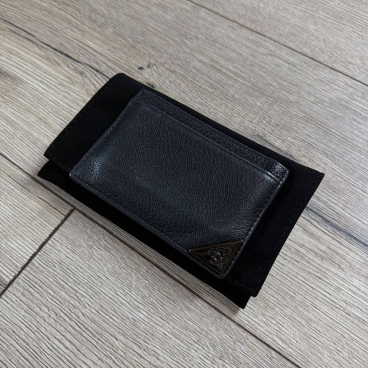 Chanel Chanel wallet card holder black leather Size ONE SIZE - 2 Thumbnail