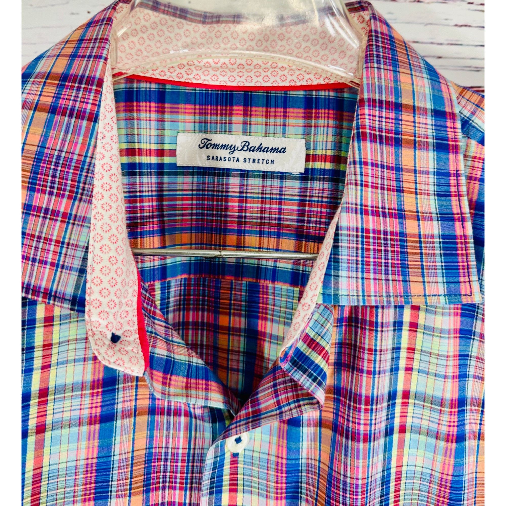 Tommy Bahama Tommy Bahama Sarasota Stretch Multicolor Plaid Long Sleeve B Size US L / EU 52-54 / 3 - 3 Thumbnail