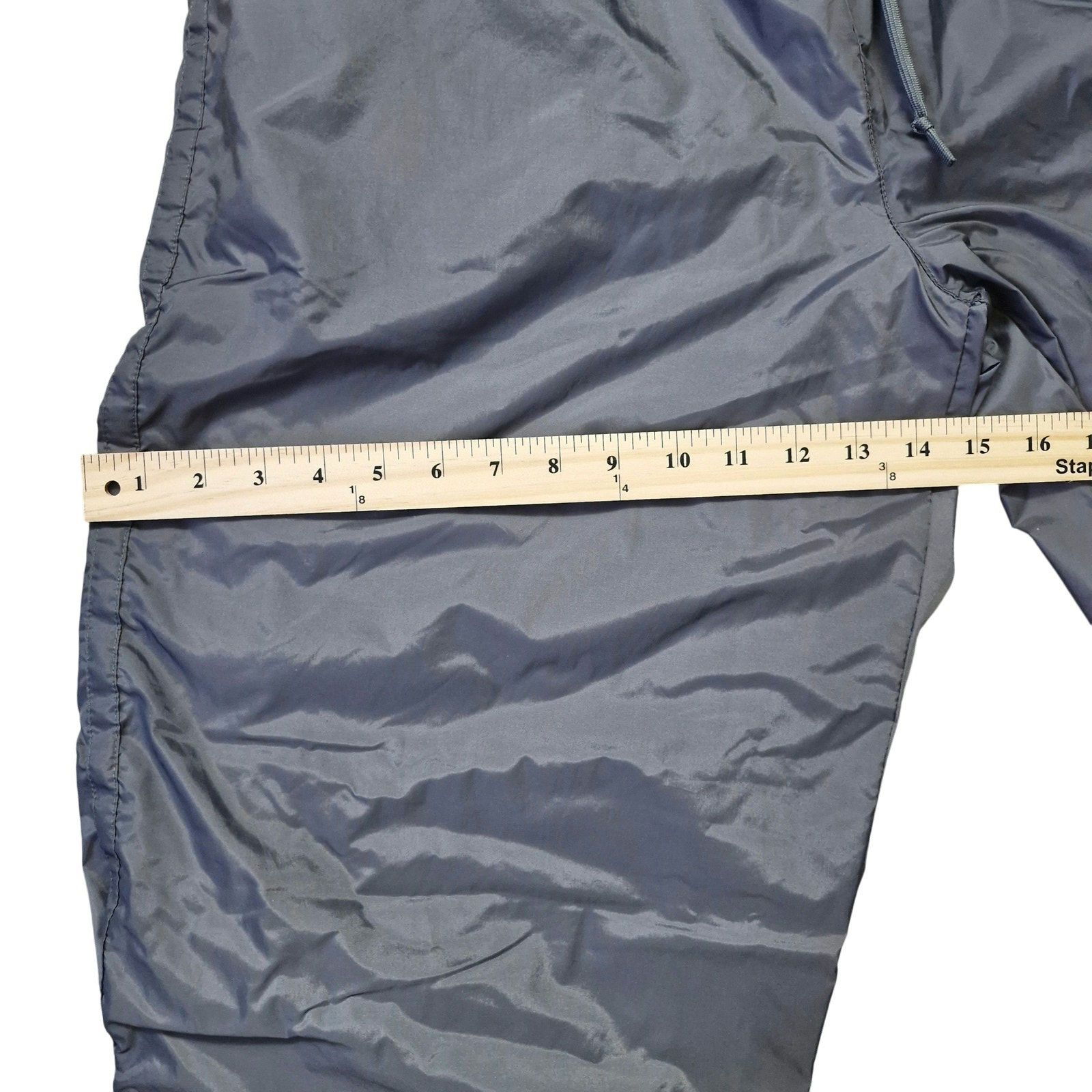 Nike Nike Windbreaker Track Pants XL Gray 90s Zip Parachute Size US 34 / EU 50 - 3 Thumbnail
