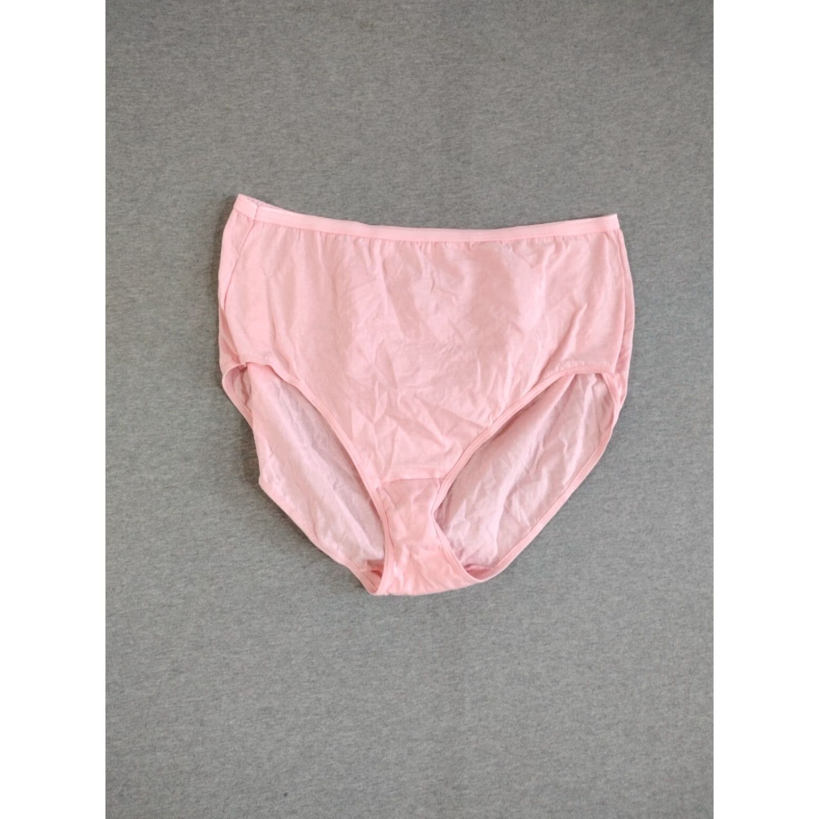 Vintage JUST MY SIZE Briefs Women 100% Cotton Pink Size 12, Moisture Wicking, Mid Rise, Regular, 1 Pack Size ONE SIZE - 2 Thumbnail