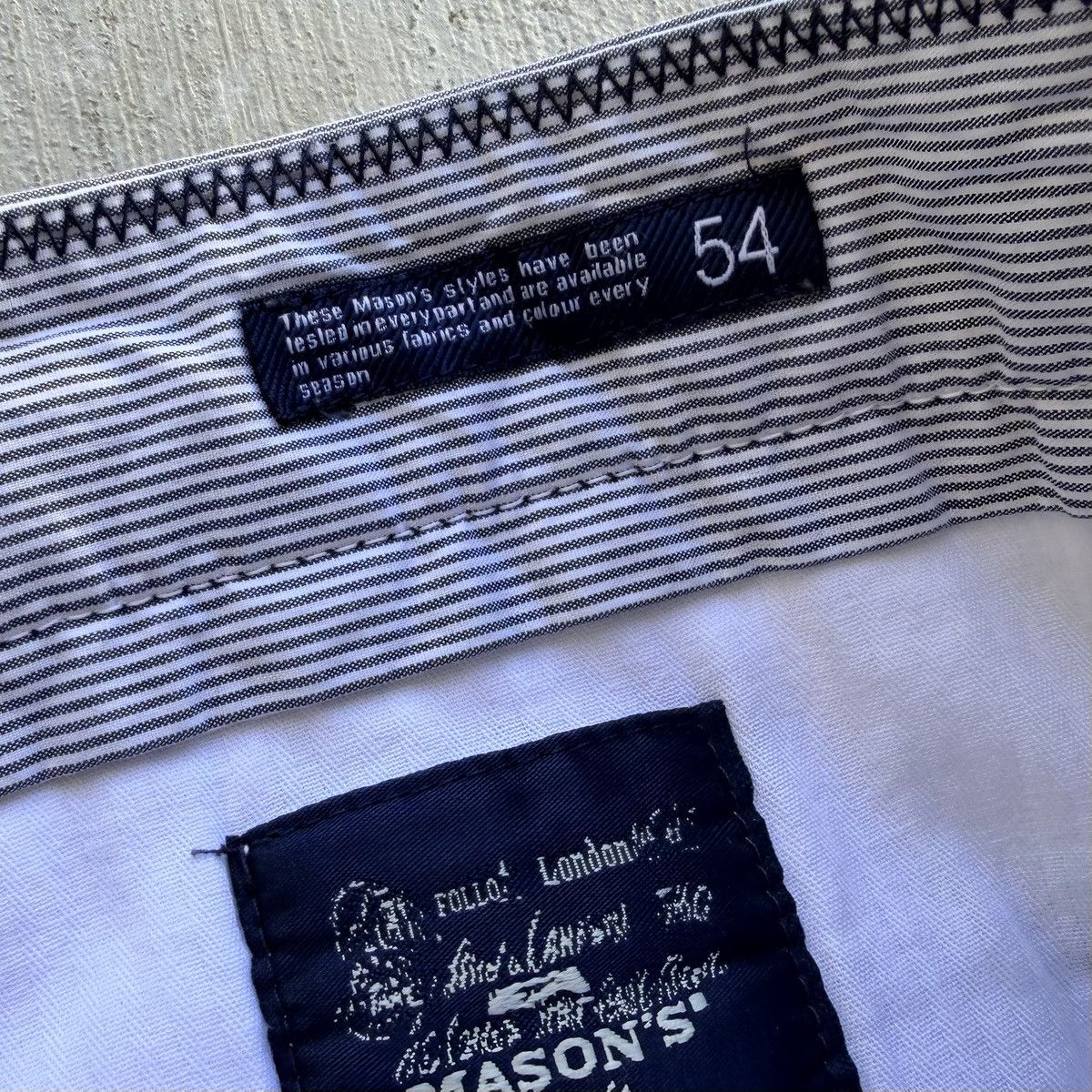 Mason's Em’s Of Masons Shorts Men Size 54 Seersucker Striped Casual Size US 38 / EU 54 - 4 Thumbnail