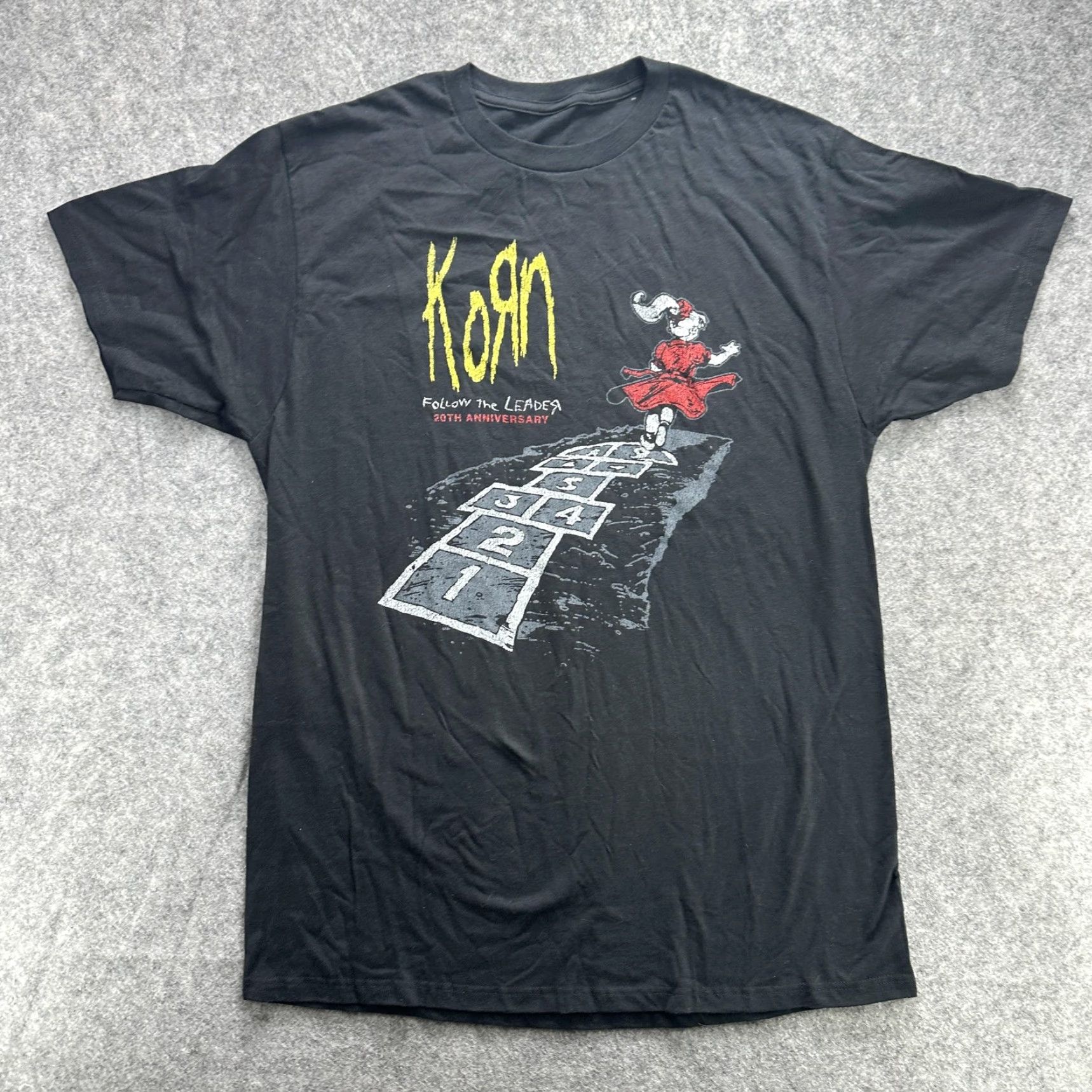 Vintage Korn Shirt Mens Large Black Follow The Leader 20th Anniversary Band Tee Graphic Size US L / EU 52-54 / 3 - 2 Thumbnail
