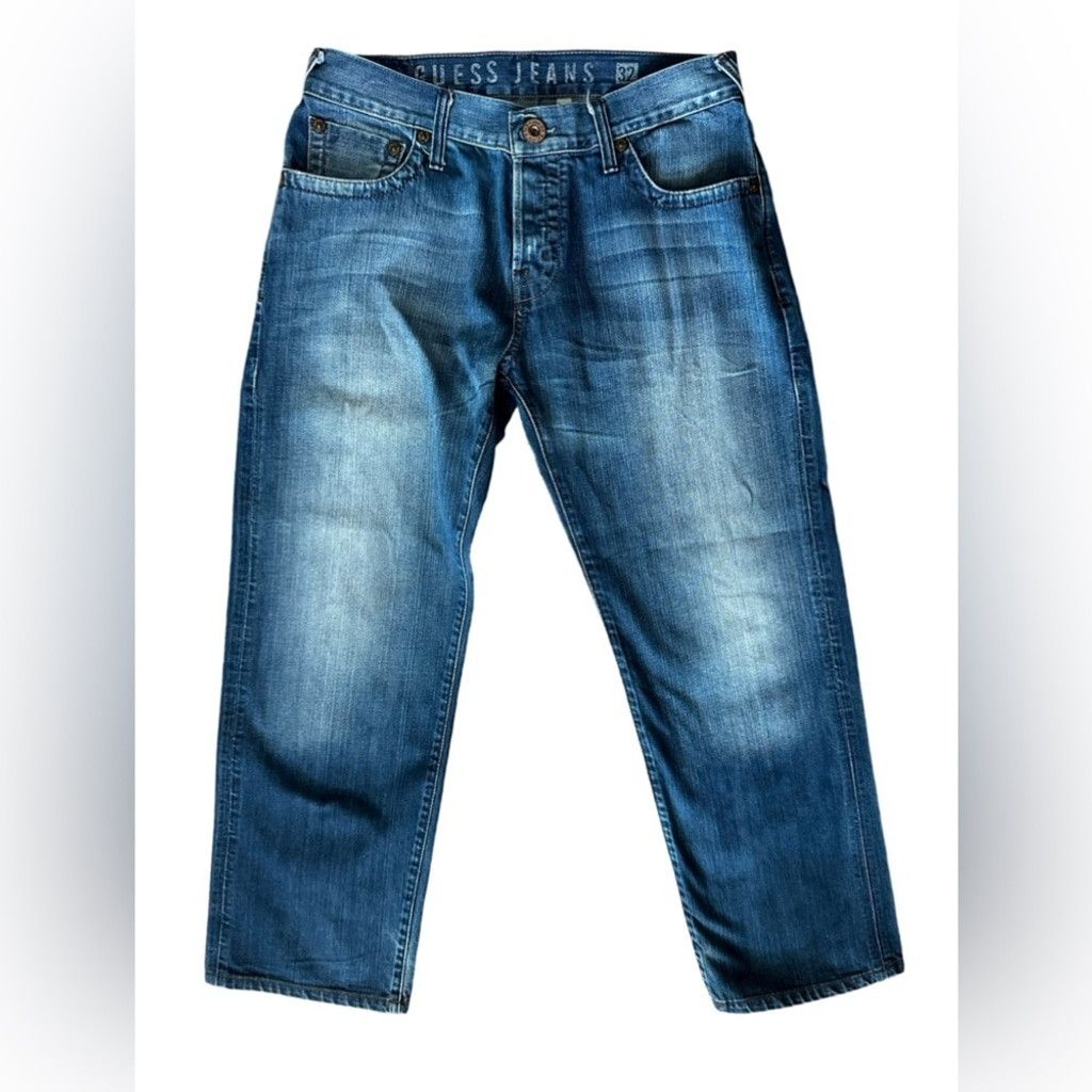 Guess GUESS JEANS Rebel Straight Leg Jeans Blue Men’s Size 32. Size US 32 / EU 48 - 15 Thumbnail