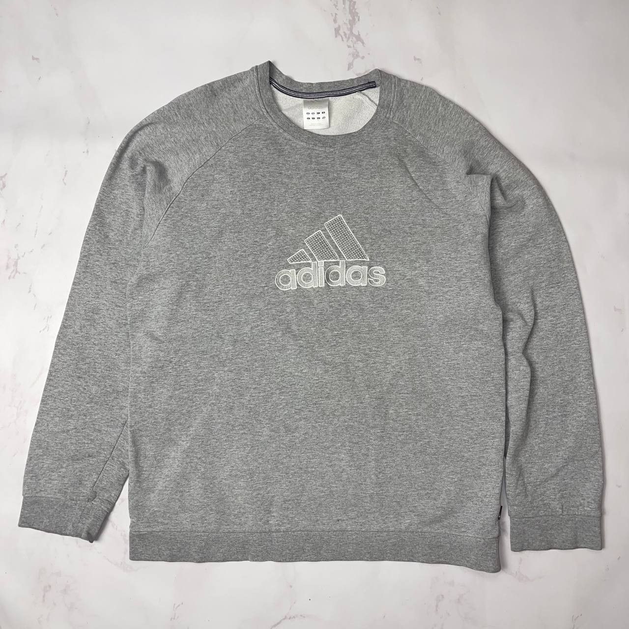 Adidas Adidas Sweatshirt Mens XL Embroidered Spell Out 00s Y2K Size US XL / EU 56 / 4 - 1 Thumbnail