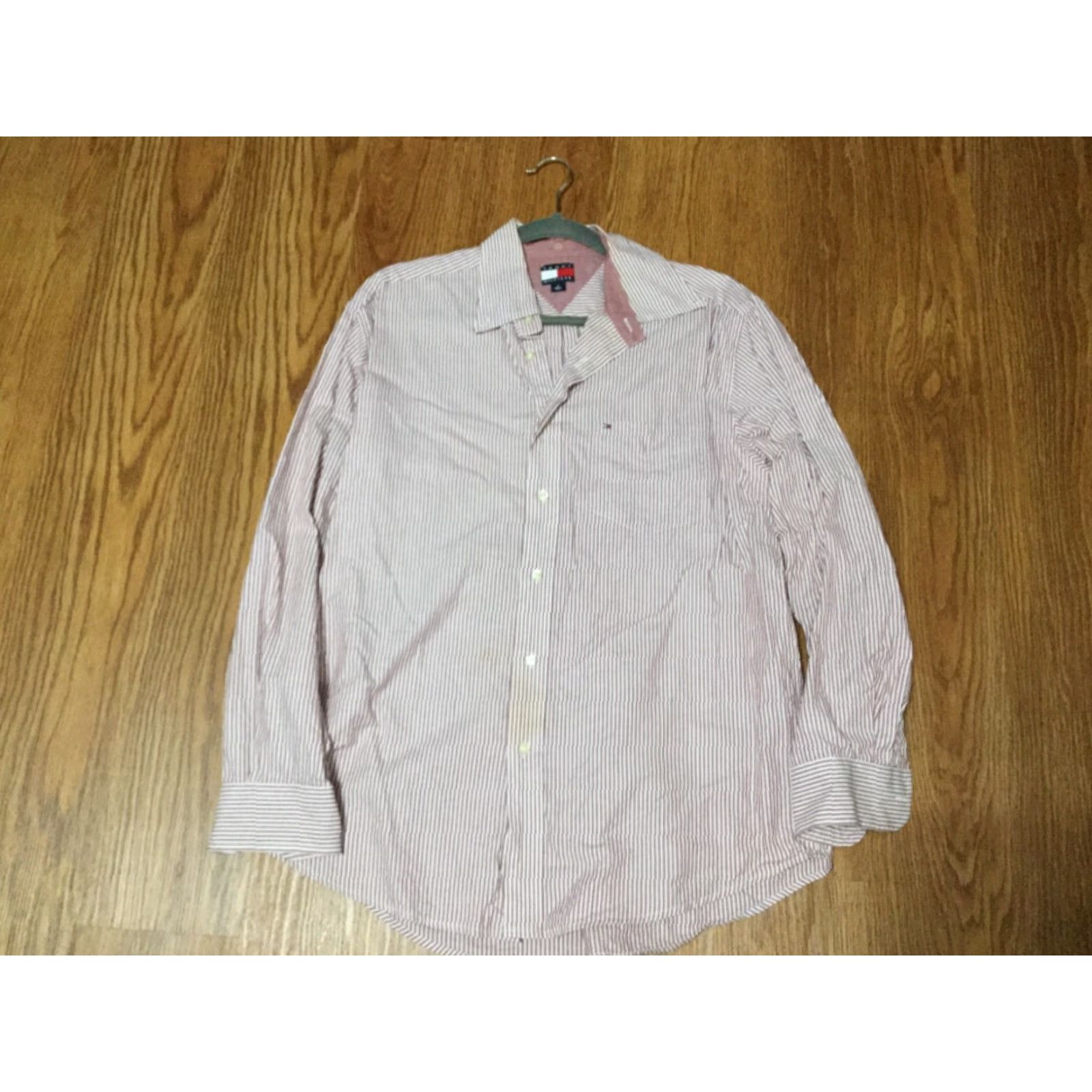 Tommy Hilfiger Tommy Hilfiger Shirt Men’s Medium Tan Plaid Button-Down Long Sleeve Casual 100% Cotton M Mens Size US M / EU 48-50 / 2 - 5 Thumbnail
