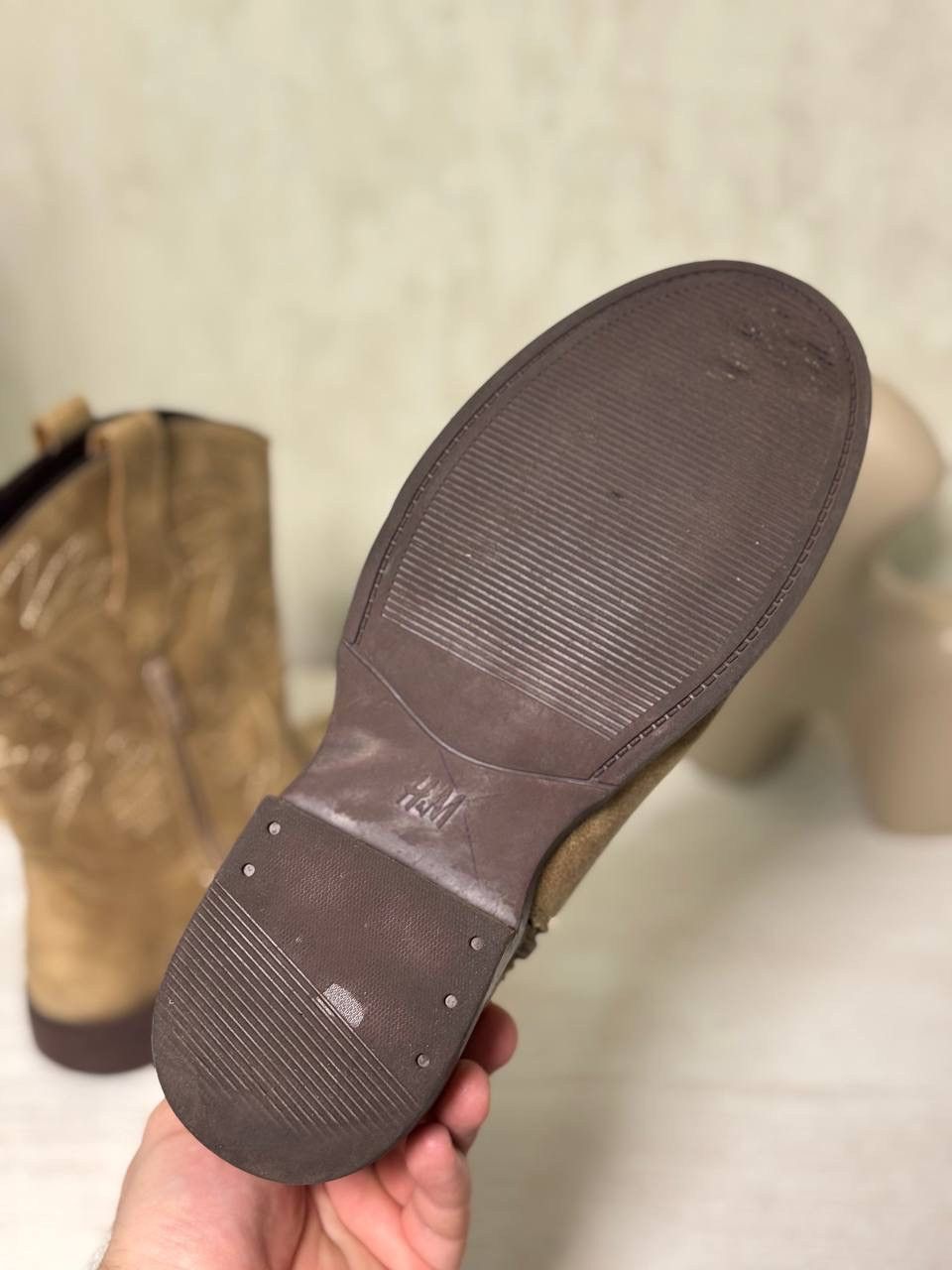 Western Rise VTG Women's suede western boots H&M Cowboy Size 37 Hype 00s Size US 7 / IT 37 - 5 Thumbnail