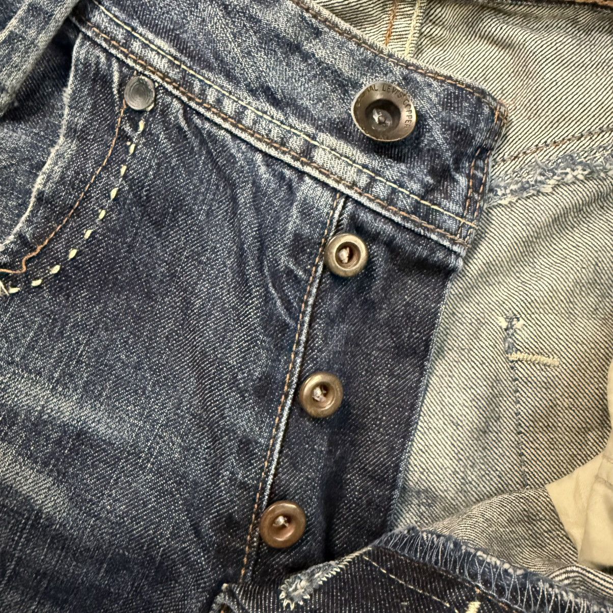 14th Addiction 🔥Archive Distressed Levis Cooper Jeans Size US 30 / EU 46 - 12 Thumbnail