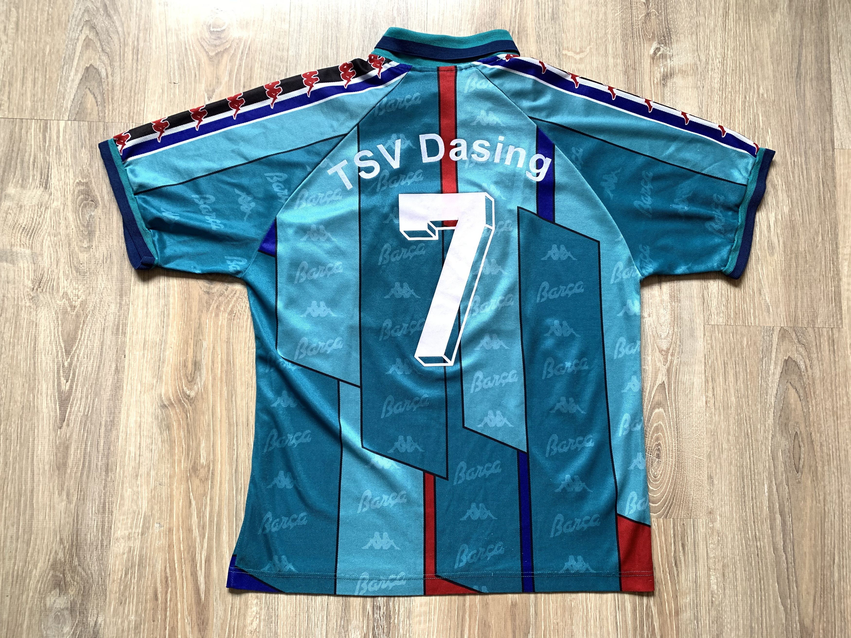Kappa Rare Kappa Barcelona Away Shirt #7 TSV Dasing Size US L / EU 52-54 / 3 - 2 Thumbnail