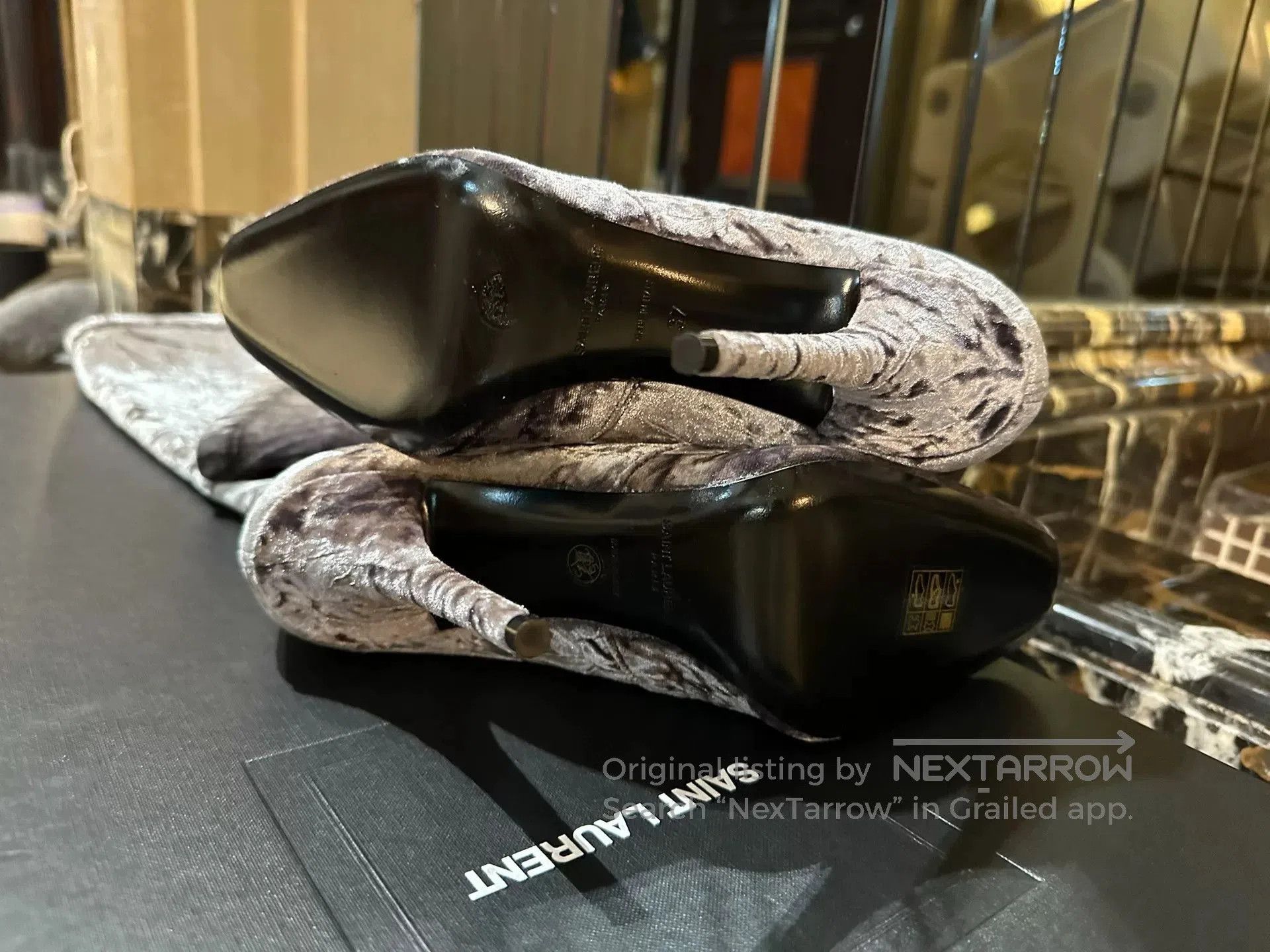 Yves Saint Laurent Saint Laurent Velvet Boots. Size US 6 / IT 36 - 2 Thumbnail