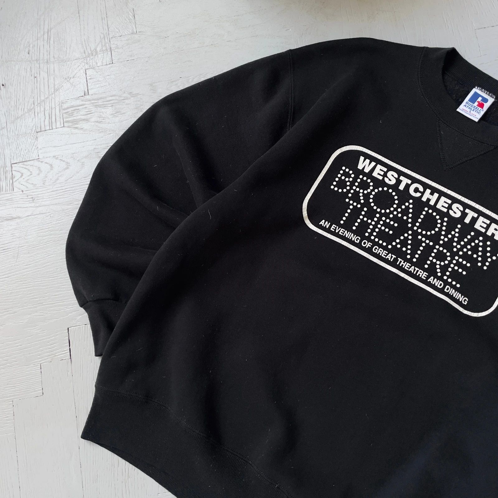 Russell Athletic Vintage 90s Russell Athletic Broadway Theatre Sweatshirt Size US L / EU 52-54 / 3 - 2 Thumbnail