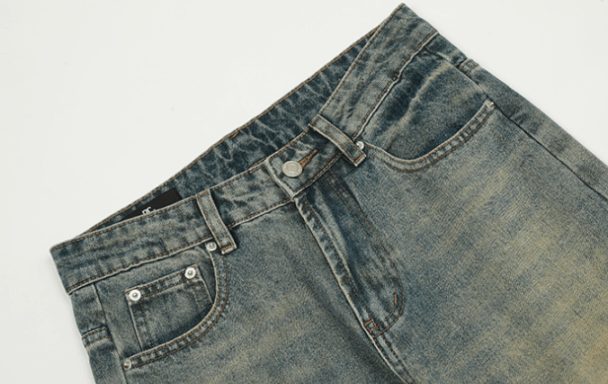 Japanese Brand × Jean Men's street heavy washed distressed jeans y2k Size US 32 / EU 48 - 5 Thumbnail