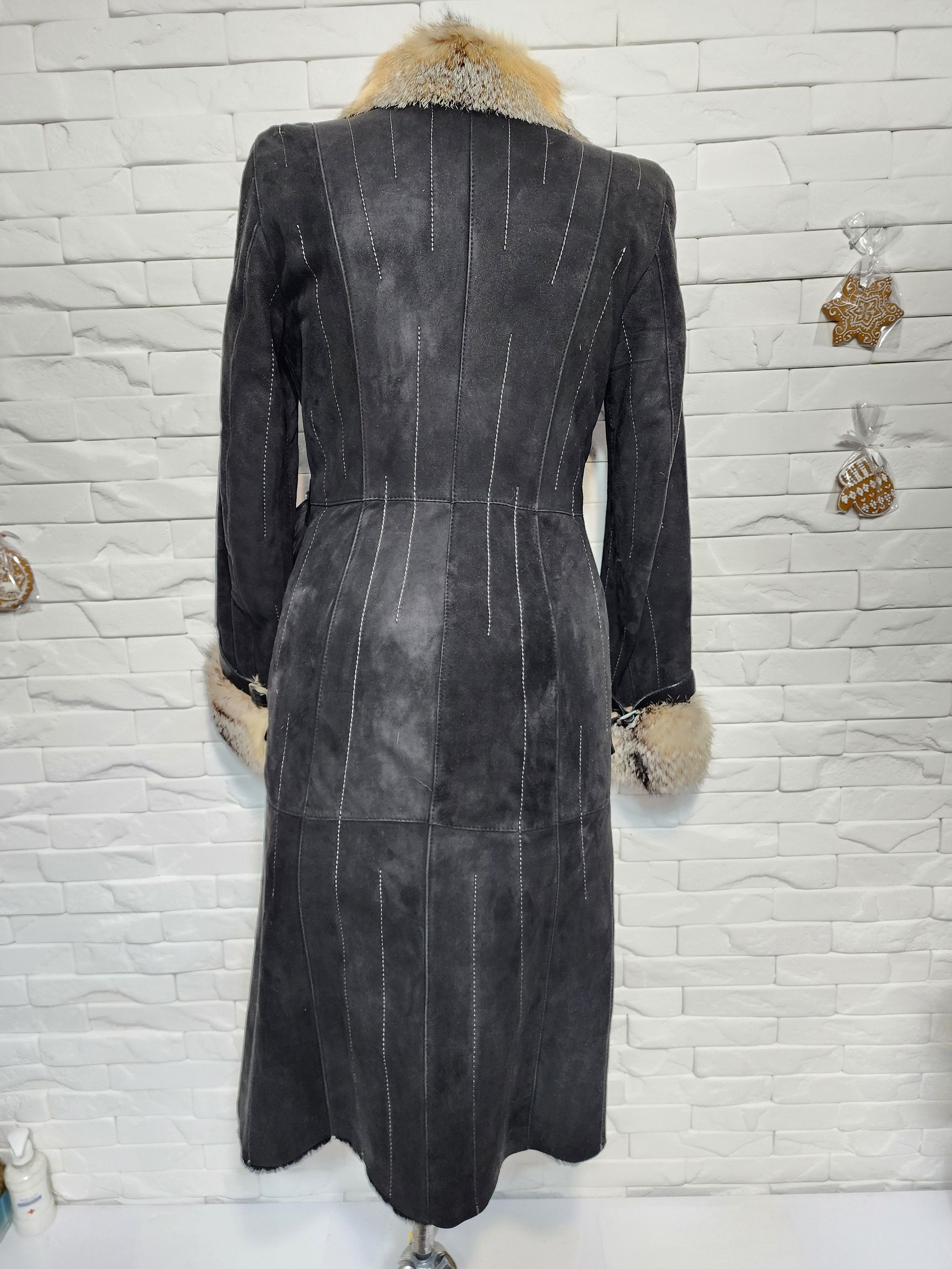 Furla Black Sheepskin Coat: Women's Genuine Fur, Size S / US 4 / IT 40 - 4 Thumbnail