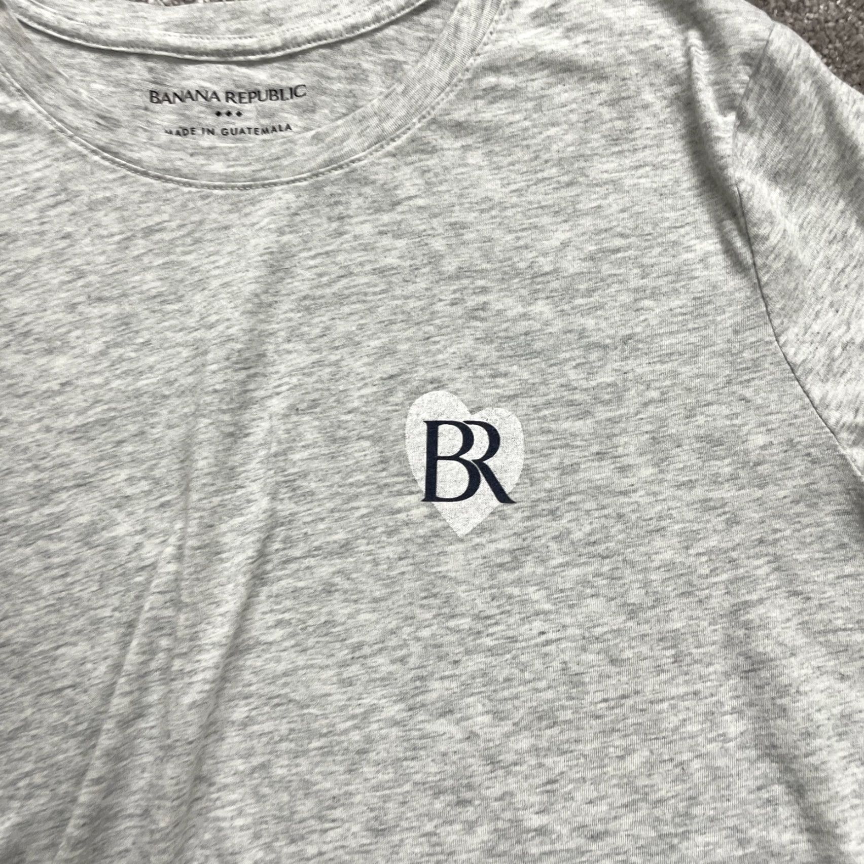 Banana Republic VINTAGE? No — Banana Republic T-Shirt Womens Large Gray Crew Neck Short Sleeve Cotton Tee Top Size L / US 10 / IT 46 - 3 Thumbnail