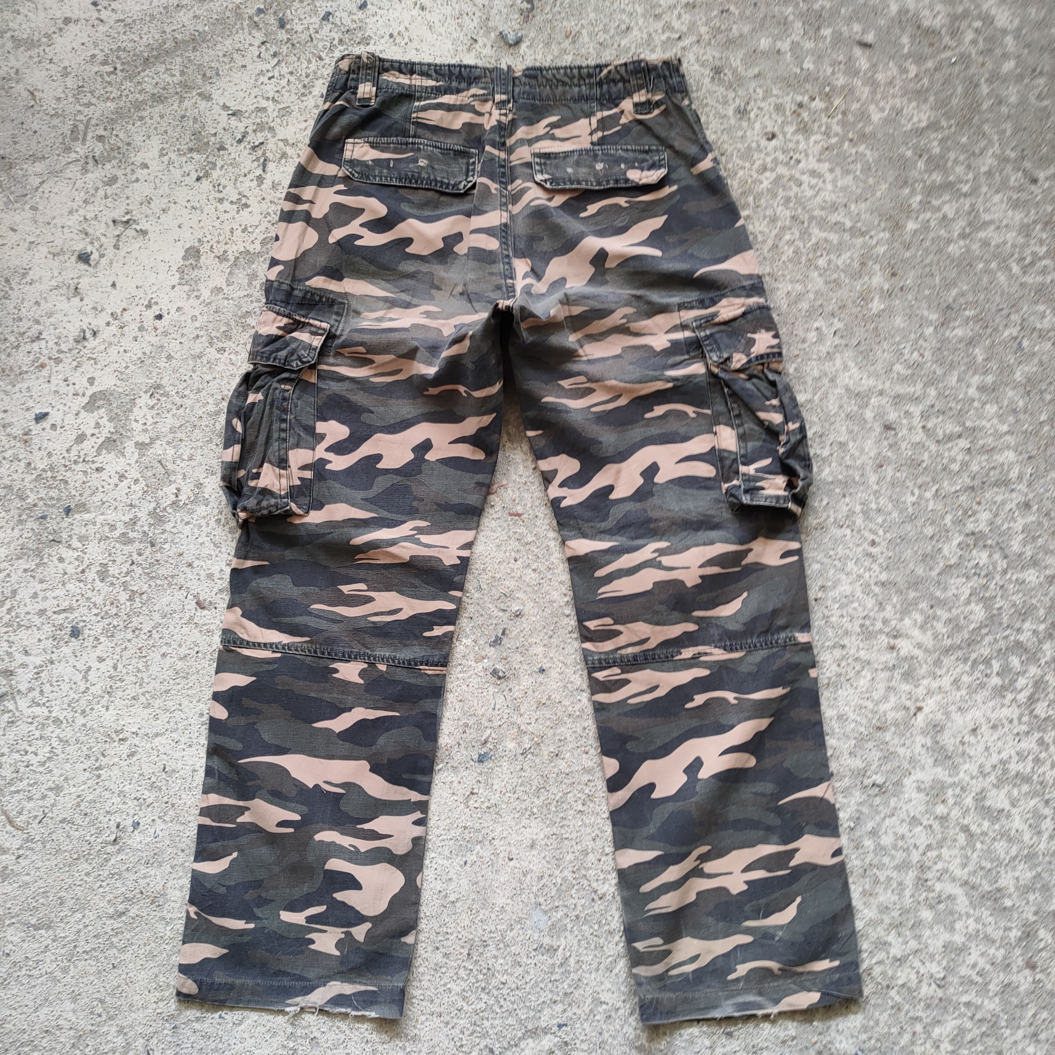 Japanese Brand × Vintage VINTAGE TWENTY WORK FADED CAMO CARGO PANTS Size US 32 / EU 48 - 7 Thumbnail