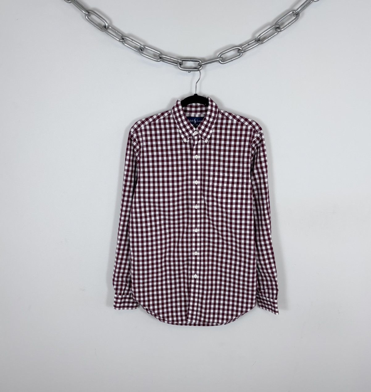 Ralph Lauren Ralph Lauren Vintage Men’s Gingham Check Long Sleeve Shirt Size US M / EU 48-50 / 2 - 1 Thumbnail