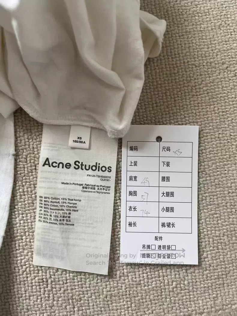 Acne Studios Acne Studios 1996 series letter logo distressed print long Size XS / US 0-2 / IT 36-38 - 4 Thumbnail