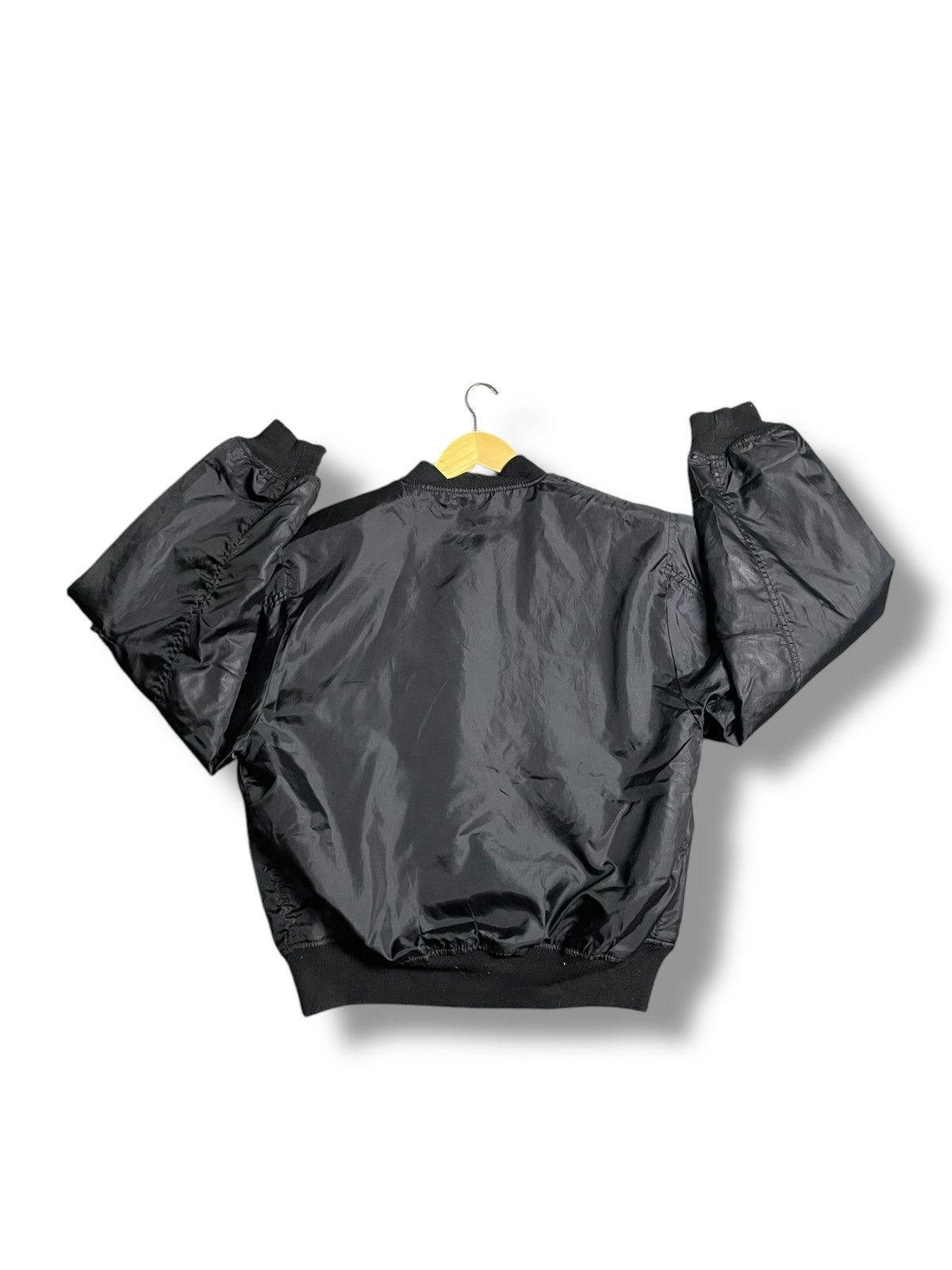 Japanese Brand Warm Heart Bomber Jacket Black (25) Size US L / EU 52-54 / 3 - 3 Thumbnail