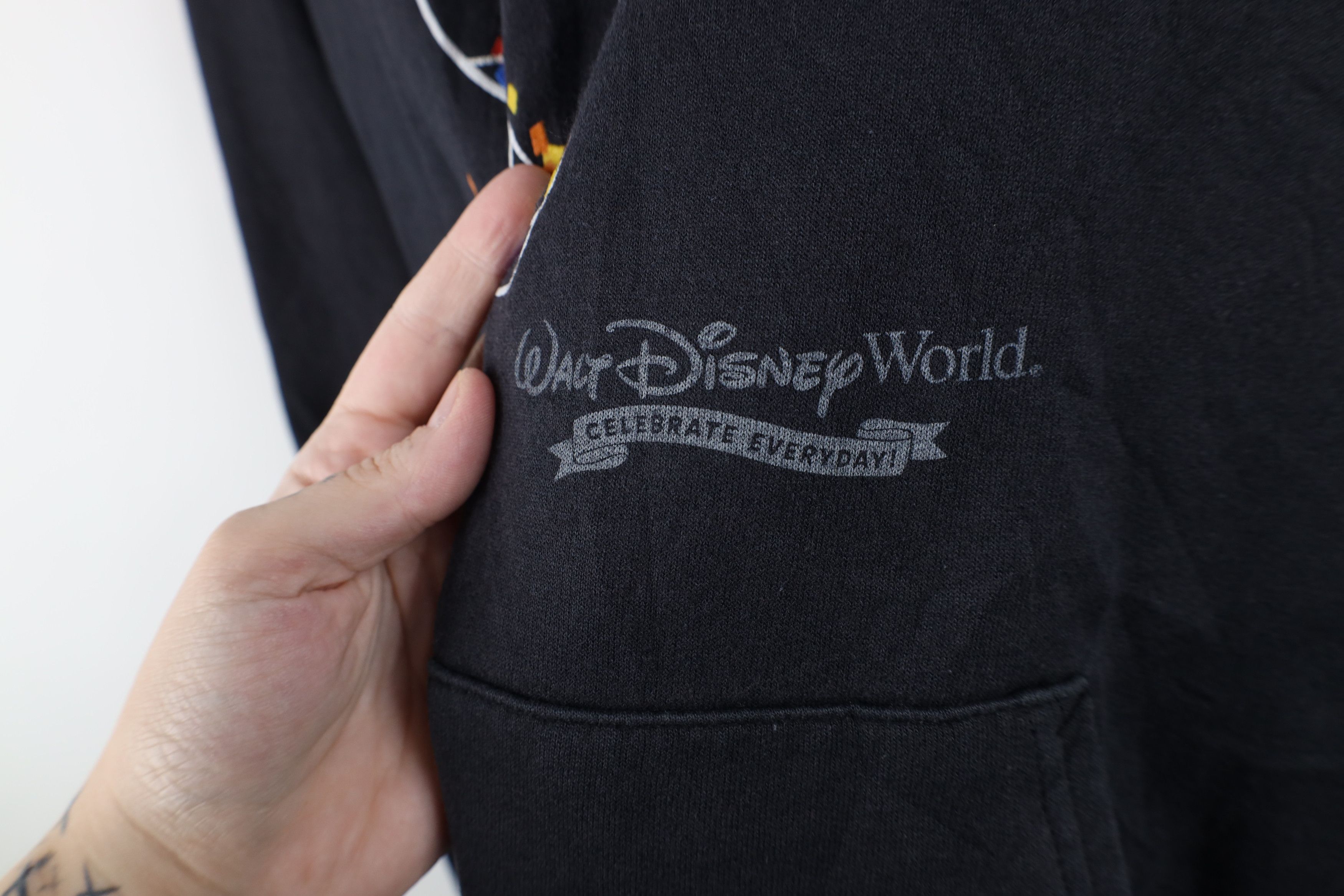 Disney Vintage Y2K Walt Disney World Confetti Mickey Mouse Hoodie Size US L / EU 52-54 / 3 - 6 Thumbnail
