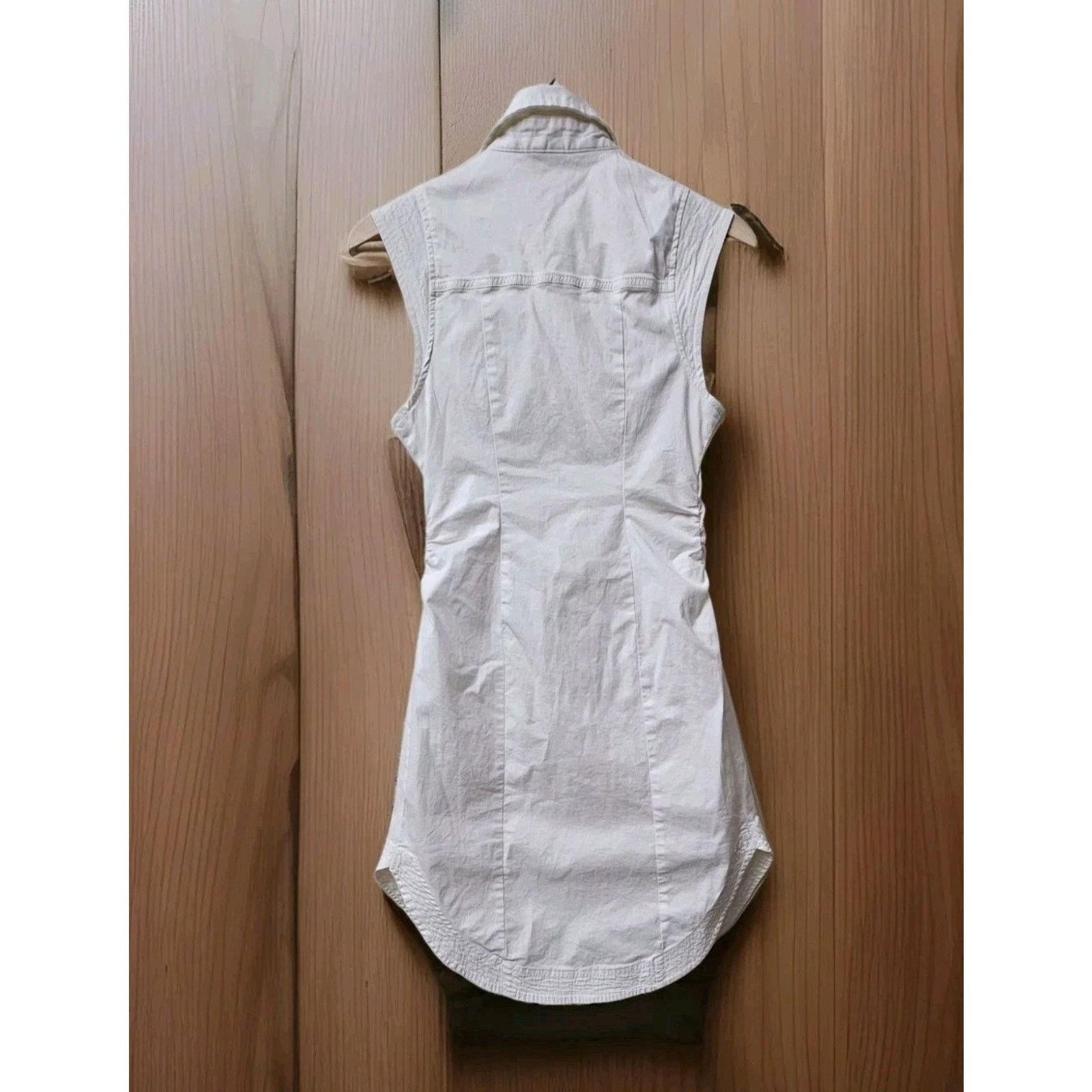 Anthropologie Anthropologie Shirt Dress Button Front Pleated Sz 0P Size XS / US 0-2 / IT 36-38 - 7 Thumbnail