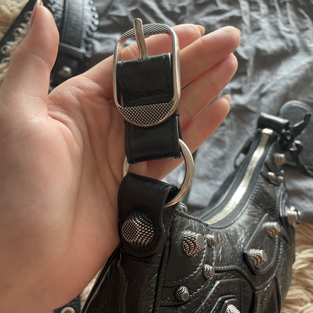 Balenciaga BALENCIAGA Black 'Le Cagole XS' Bag Size ONE SIZE - 2 Thumbnail