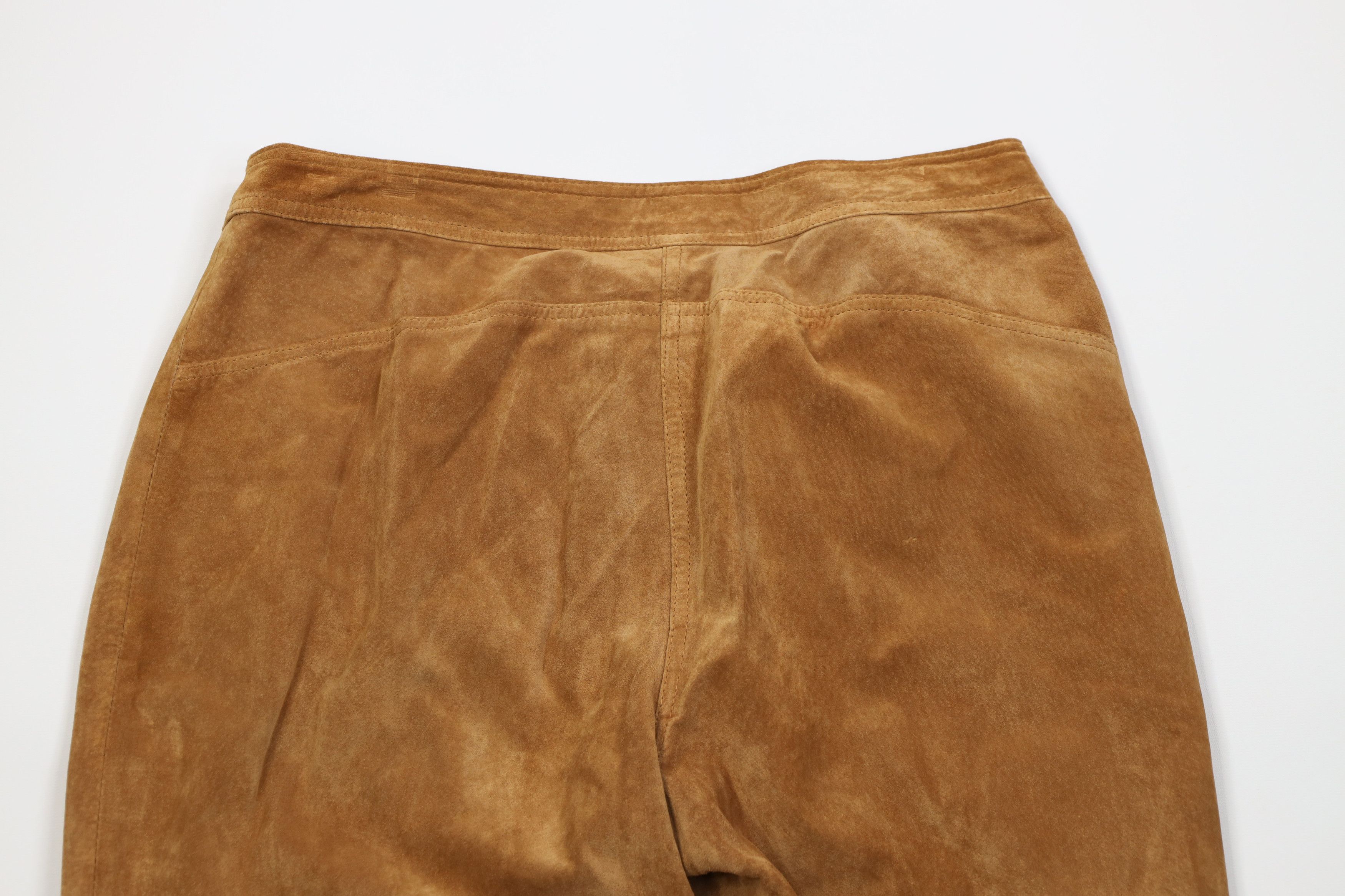 Vintage Vintage 90s Y2K Babydoll Streetwear Leather Pants Brown Size 34" / US 12 / IT 48 - 11 Thumbnail