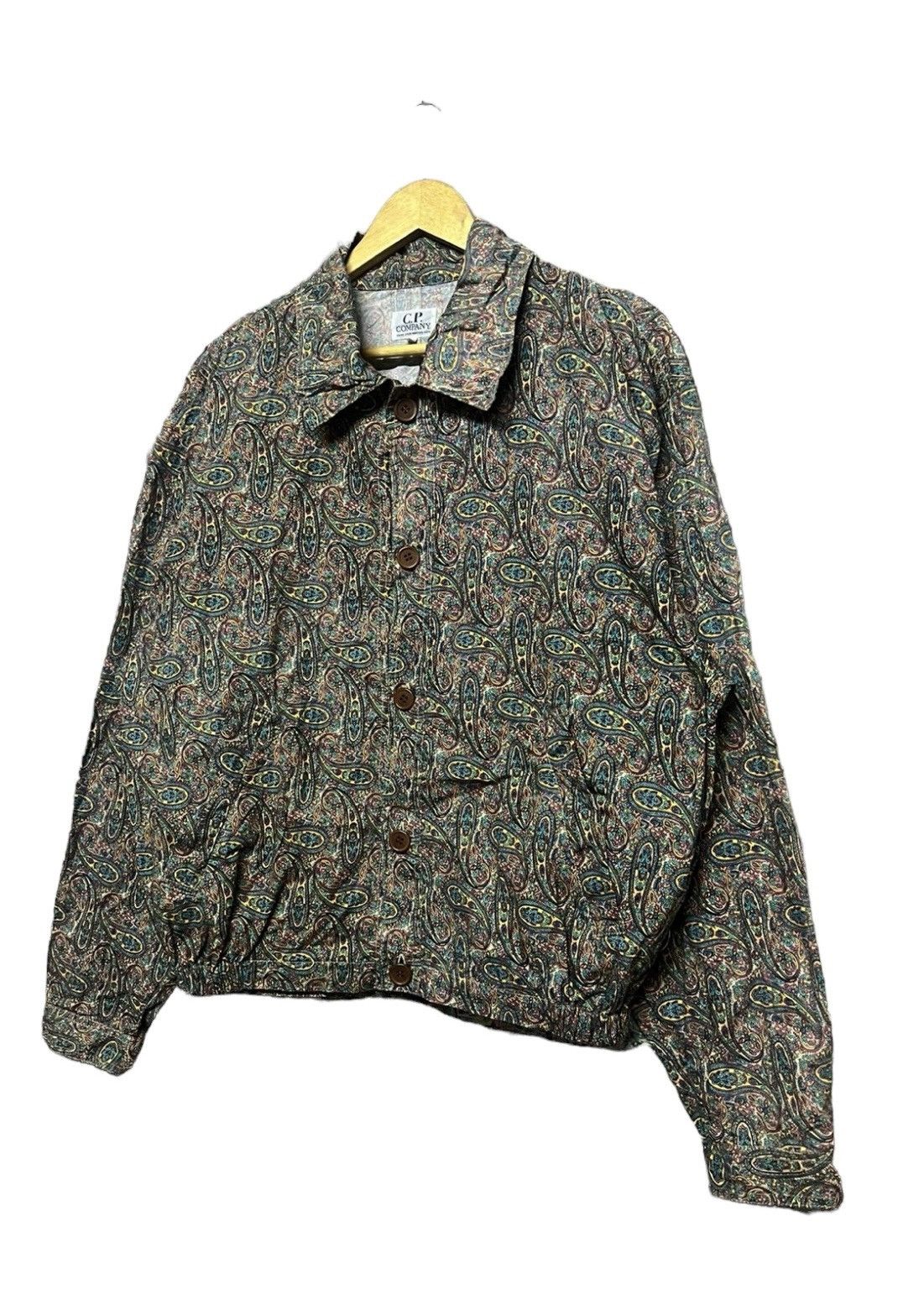 C.P. Company × Massimo Osti × Vintage Vtg🔥80’s Cp Company Persian/Paisley Printed Buttoned Jacket Size US M / EU 48-50 / 2 - 7 Thumbnail
