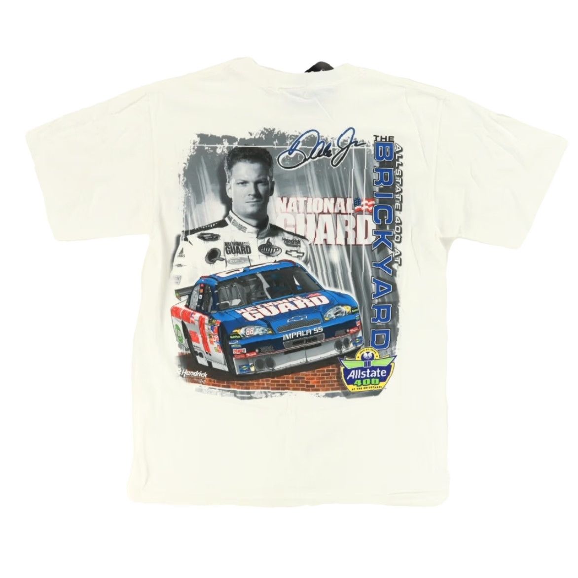 Chase Authentics VINTAGE Chase Authentics Dale Earhardt Jr 2008 Brickyard T-Shirt White Mens M Size US M / EU 48-50 / 2 - 4 Thumbnail