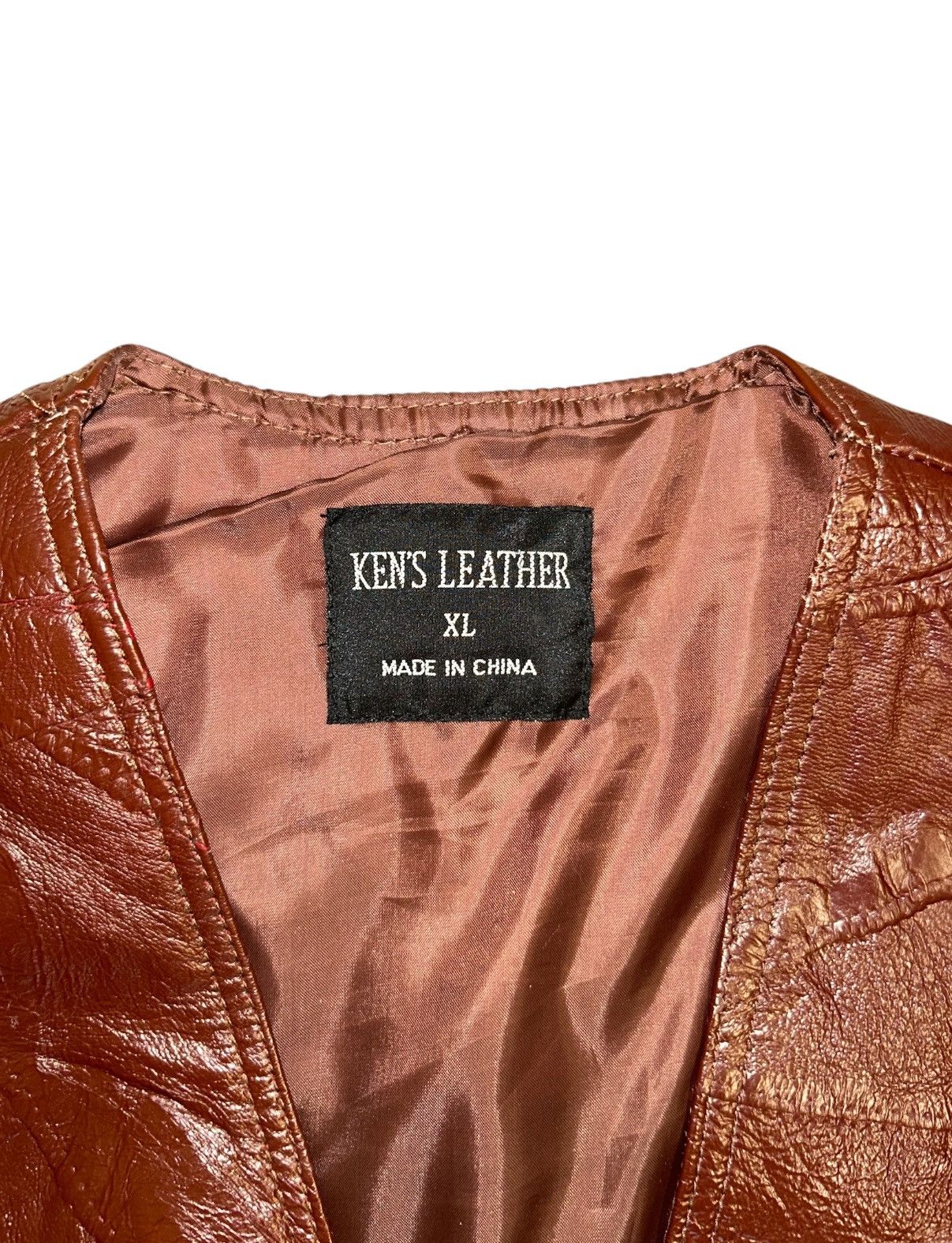 Vintage Vintage Leather Biker Vest Size US XL / EU 56 / 4 - 2 Thumbnail