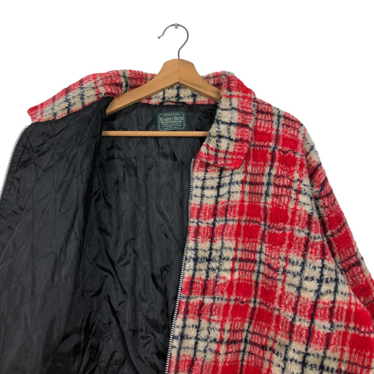 Hysteric Glamour 🔥VINTAGE ZIPPER JACKET FLEECE SHERPA KEARNEY HOUSE TARTAN Size US L / EU 52-54 / 3 - 14 Thumbnail