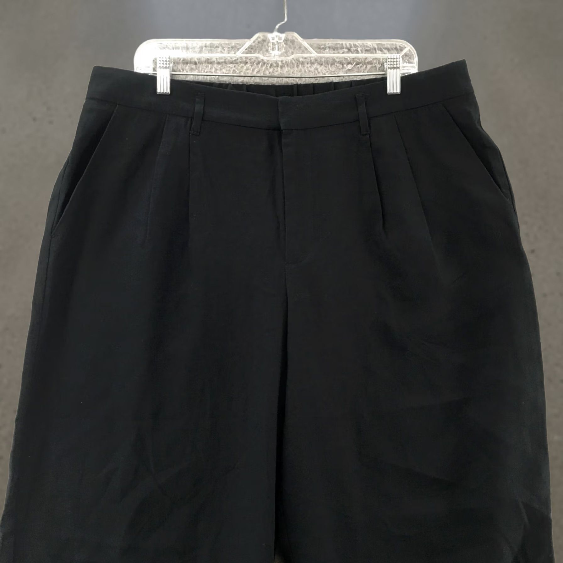 Vintage A New Day Black Wide-Leg Dress Pants Womens 17 High Rise Pleated Front Pants For Casual Wear Womens Size 38" / US 16 / IT 52 - 1 Thumbnail