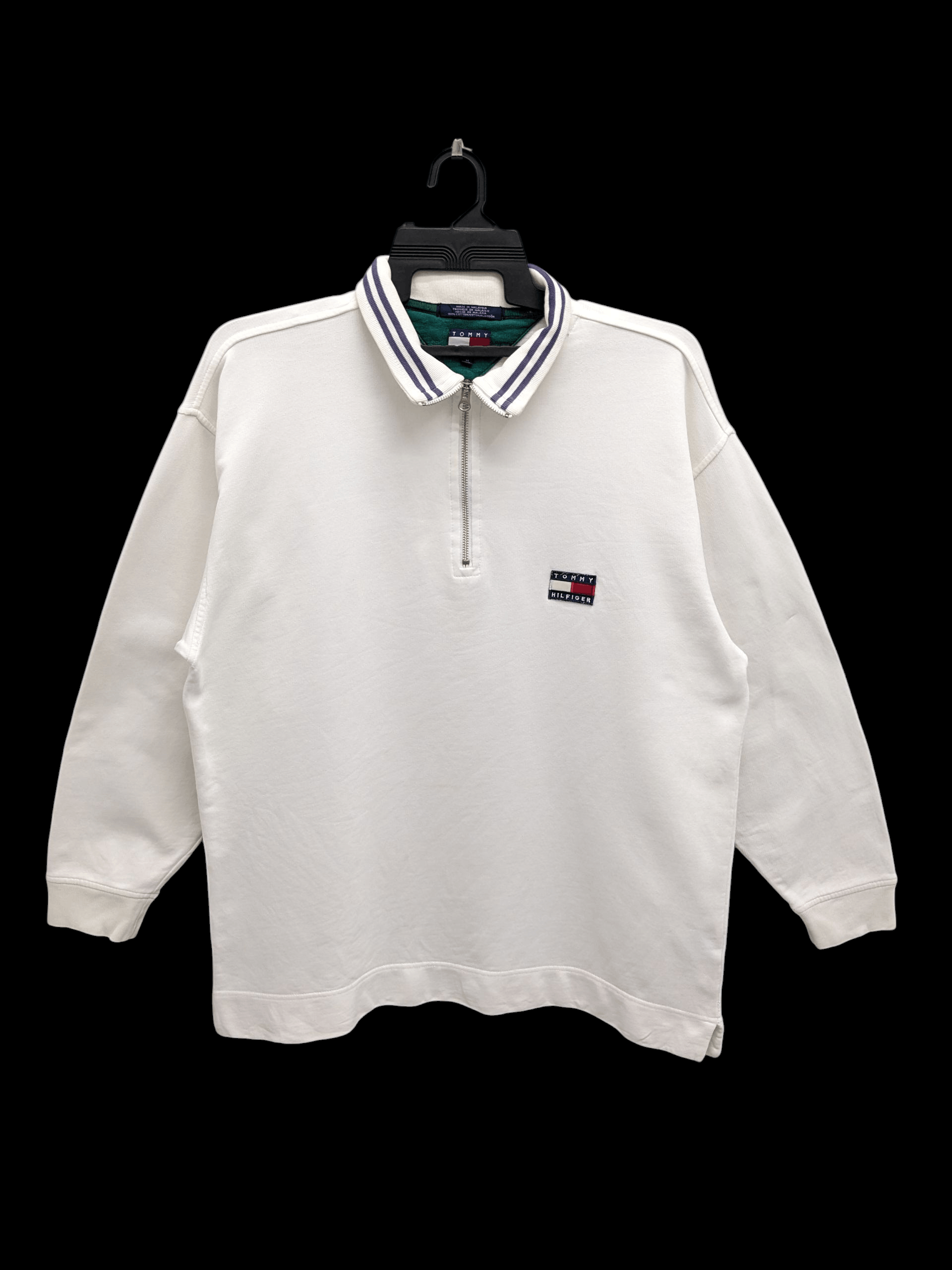 Tommy Hilfiger SS09 VINTAGE 90s Tommy Hilfiger Quarter Zip Sweatshirt Size US M / EU 48-50 / 2 - 1 Thumbnail