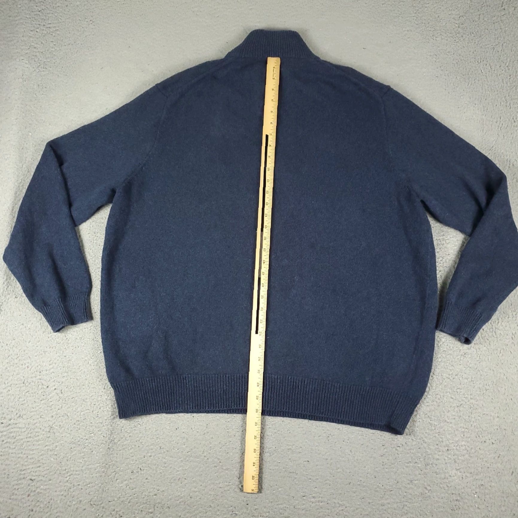 Ralph Lauren VINTAGE Ralph Lauren Sweater Pullover 3XLT Men Long Sleeve Gray Cotton 1/4 Zip Classic Size US XXL / EU 58 / 5 - 4 Thumbnail