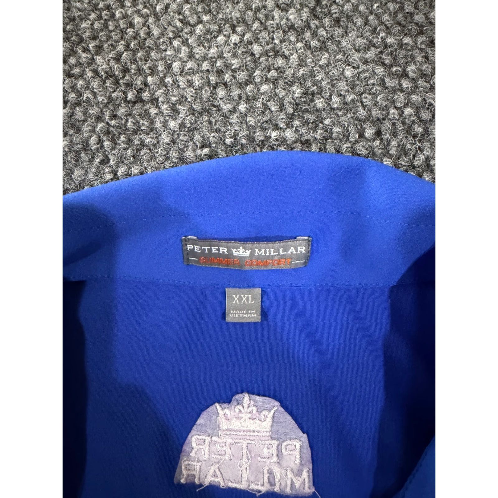 Peter Millar Peter Millar Polo Shirt Mens 2XL Summer Comfort Blue Golf Performance Stretch Shirt Mens Blue Polo Golf Shirt Size US XXL / EU 58 / 5 - 3 Thumbnail