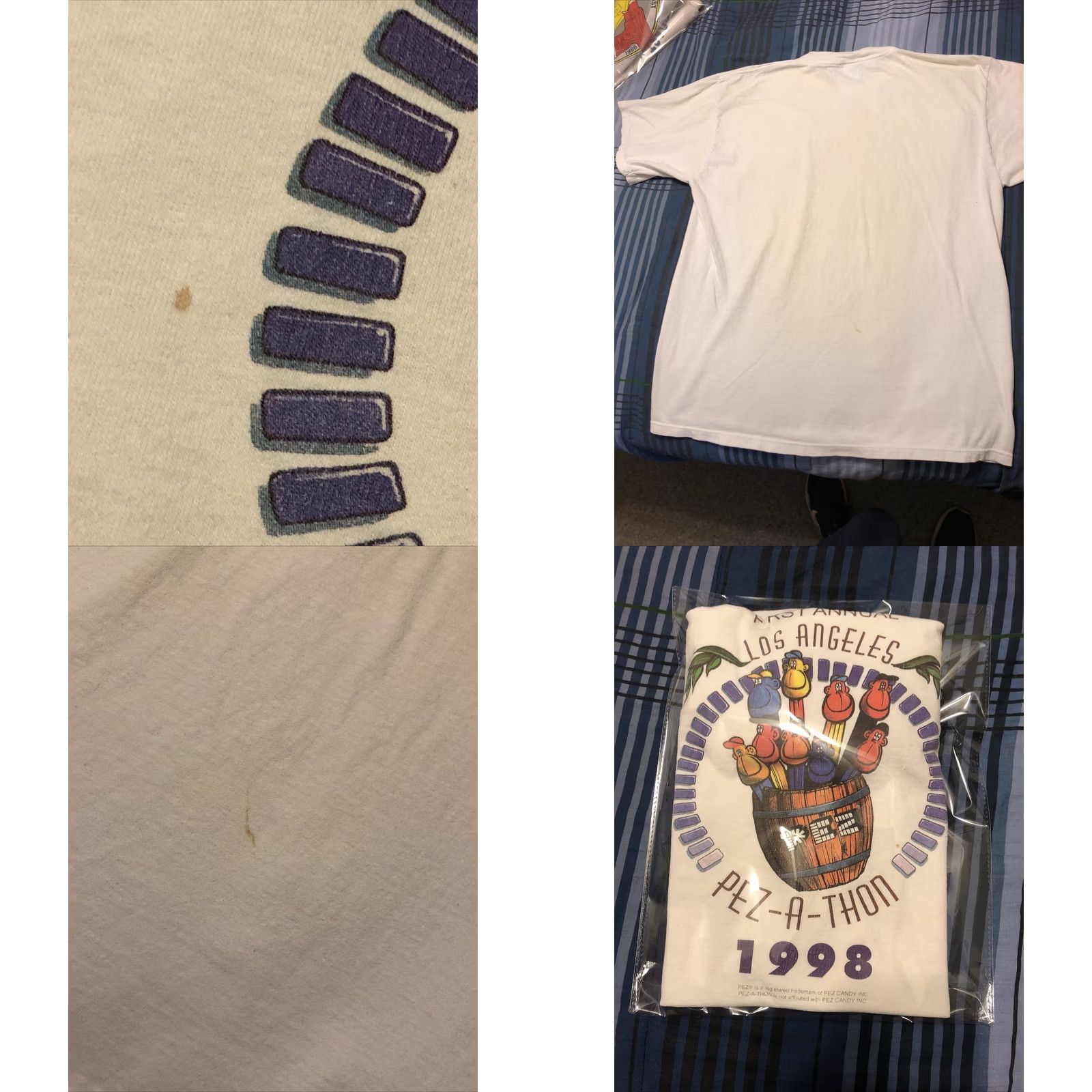 Tultex VINTAGE PEZ Shirt 1998 Los Angeles Pez Convention XL Size US XL / EU 56 / 4 - 8 Thumbnail