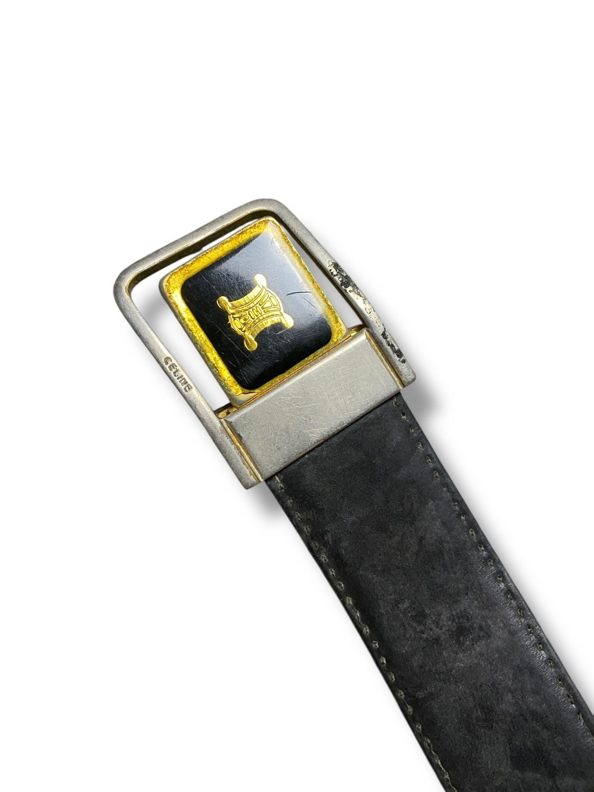 Celine Vintage Celine Paris Leather Belt (142) Size 42 - 5 Thumbnail