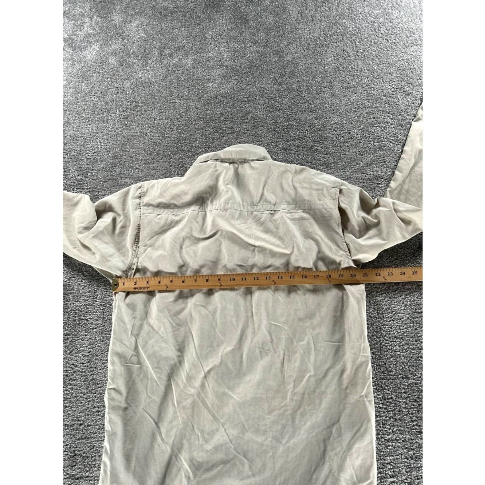 ExOfficio Ex Fficio Shirt Mens Medium Beige Button Up Shirt Size US M / EU 48-50 / 2 - 5 Thumbnail
