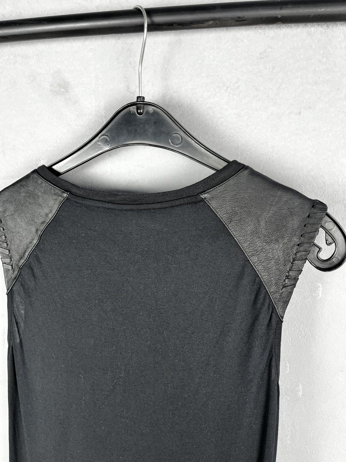 Allsaints All Saints Dress Knee Length Size Small Hi-Low Faux Leather Size S / US 4 / IT 40 - 8 Thumbnail